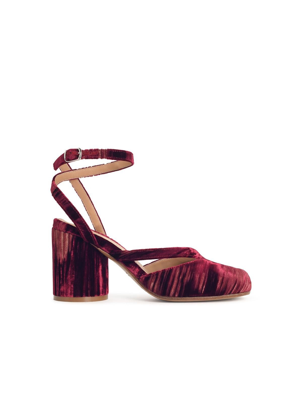 MAISON MARGIELA 'Tabi' Grape Marc Fabric Sandals