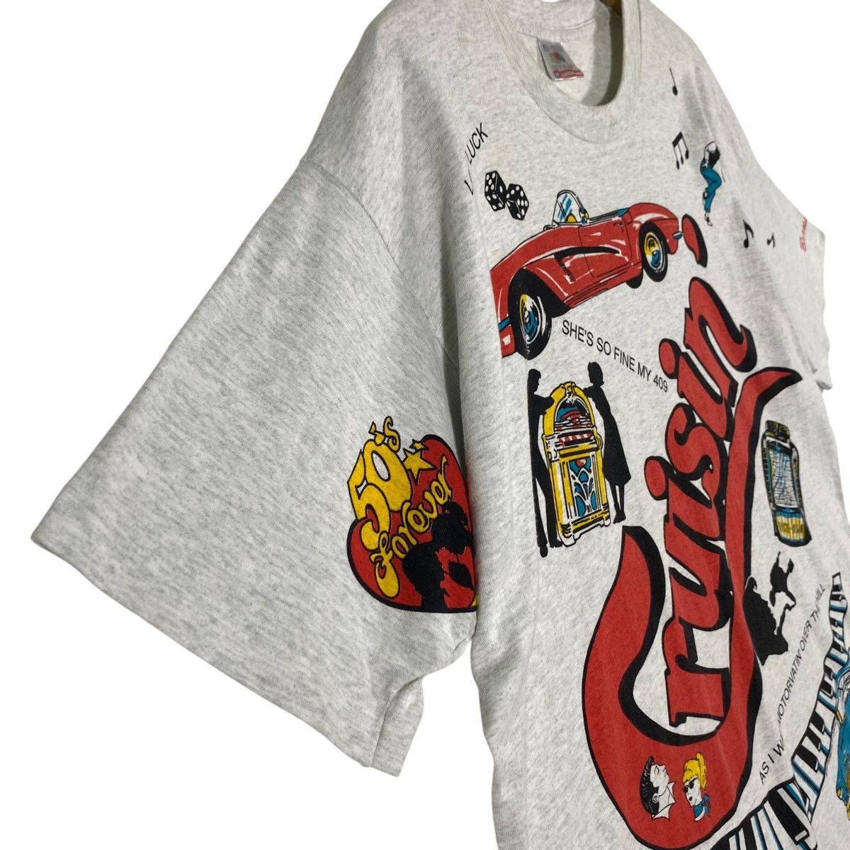 Vintage Vintage Beach Boys Cruisin T-Shirt Mens Allover Print Size US XL / EU 56 / 4 - 5 Thumbnail