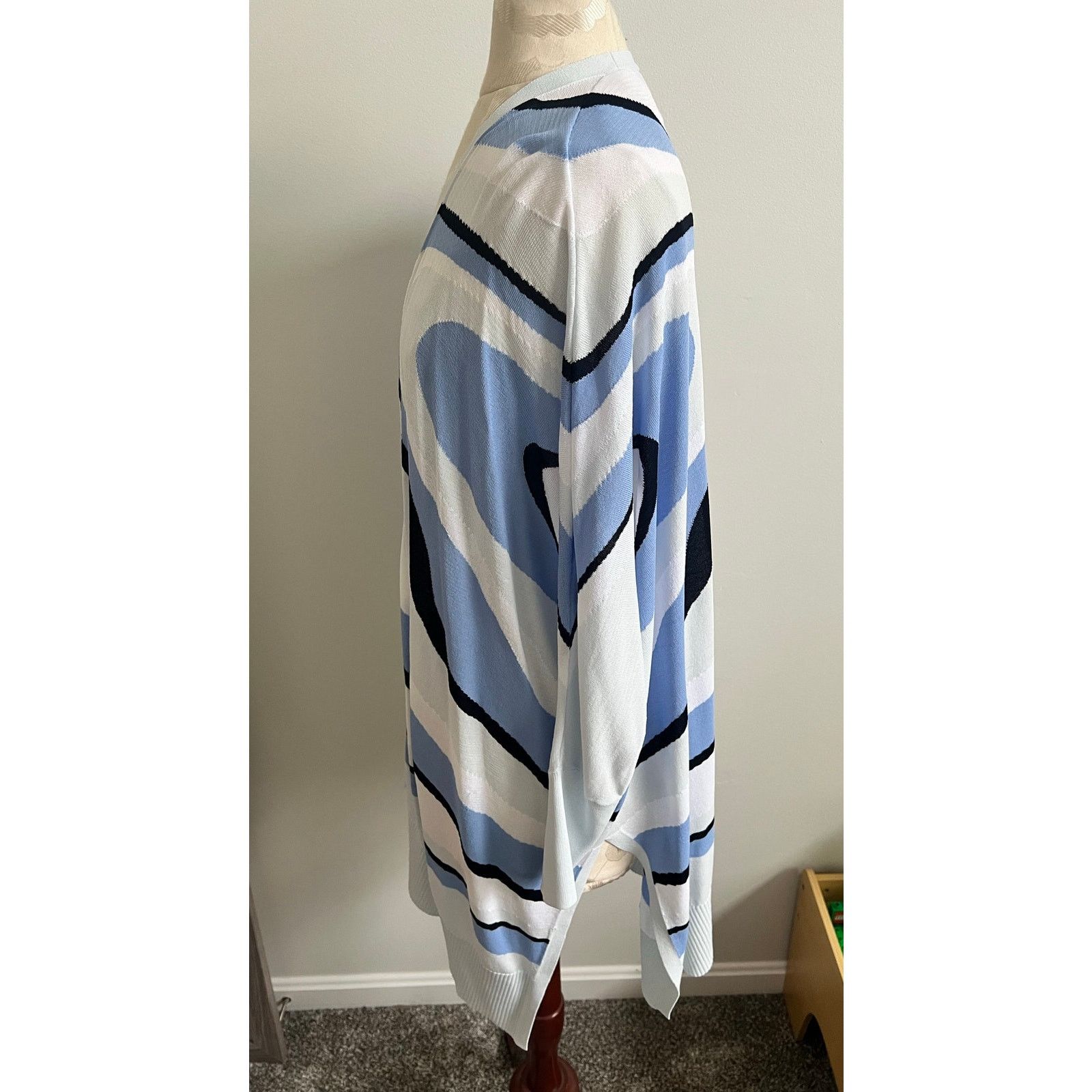 Chicos Chico’s Swirl Open Front Cardigan Size 0 (US Size Small) Size S / US 4 / IT 40 - 3 Thumbnail