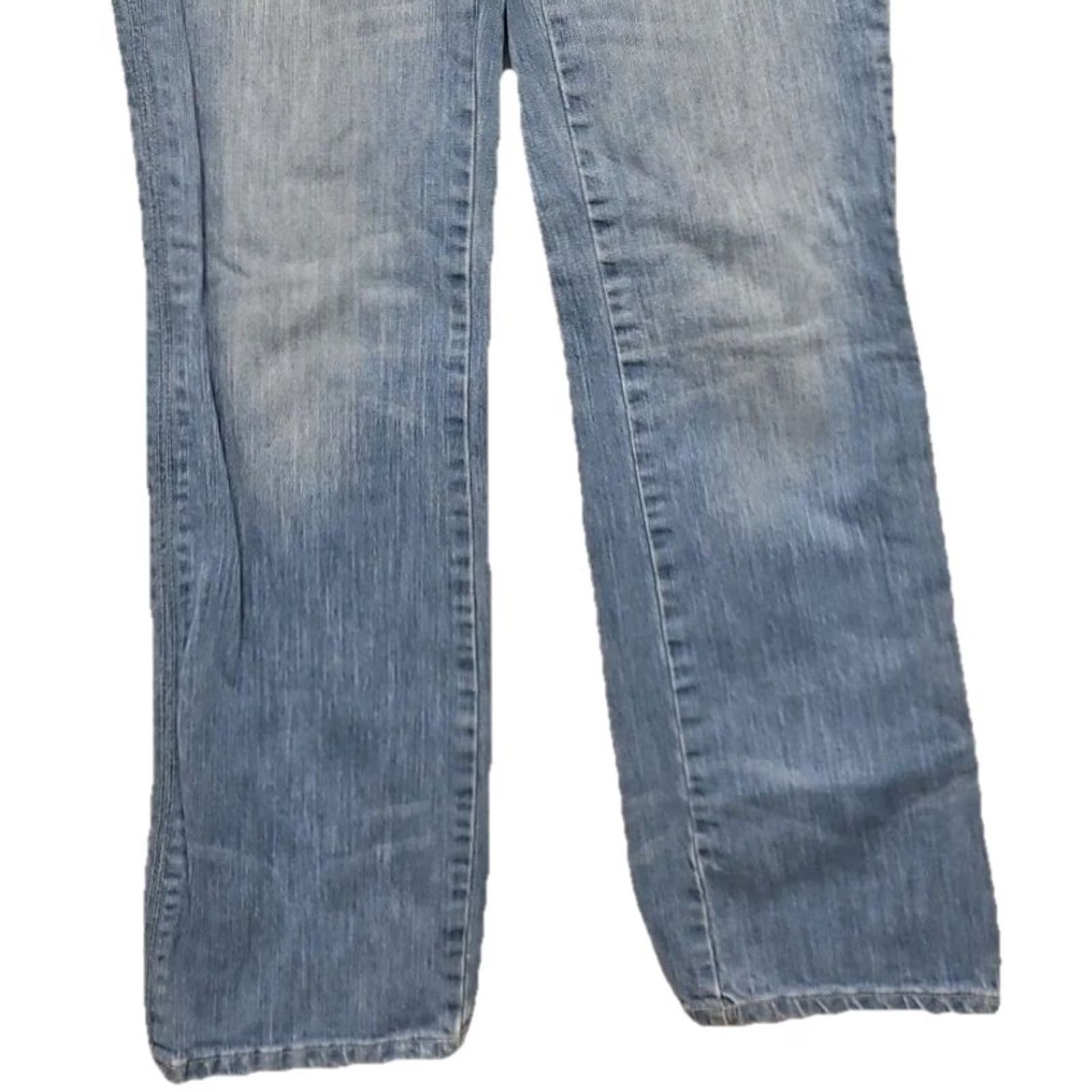 Vintage VINTAGE Y2K AriZona Jeans Women’s Straight Blue 28x29 Regular Mid Rise Embroidered Pockets Denim Cotton Blend USA Hong Kong Ladies Size 28" / US 6 / IT 42 - 3 Thumbnail