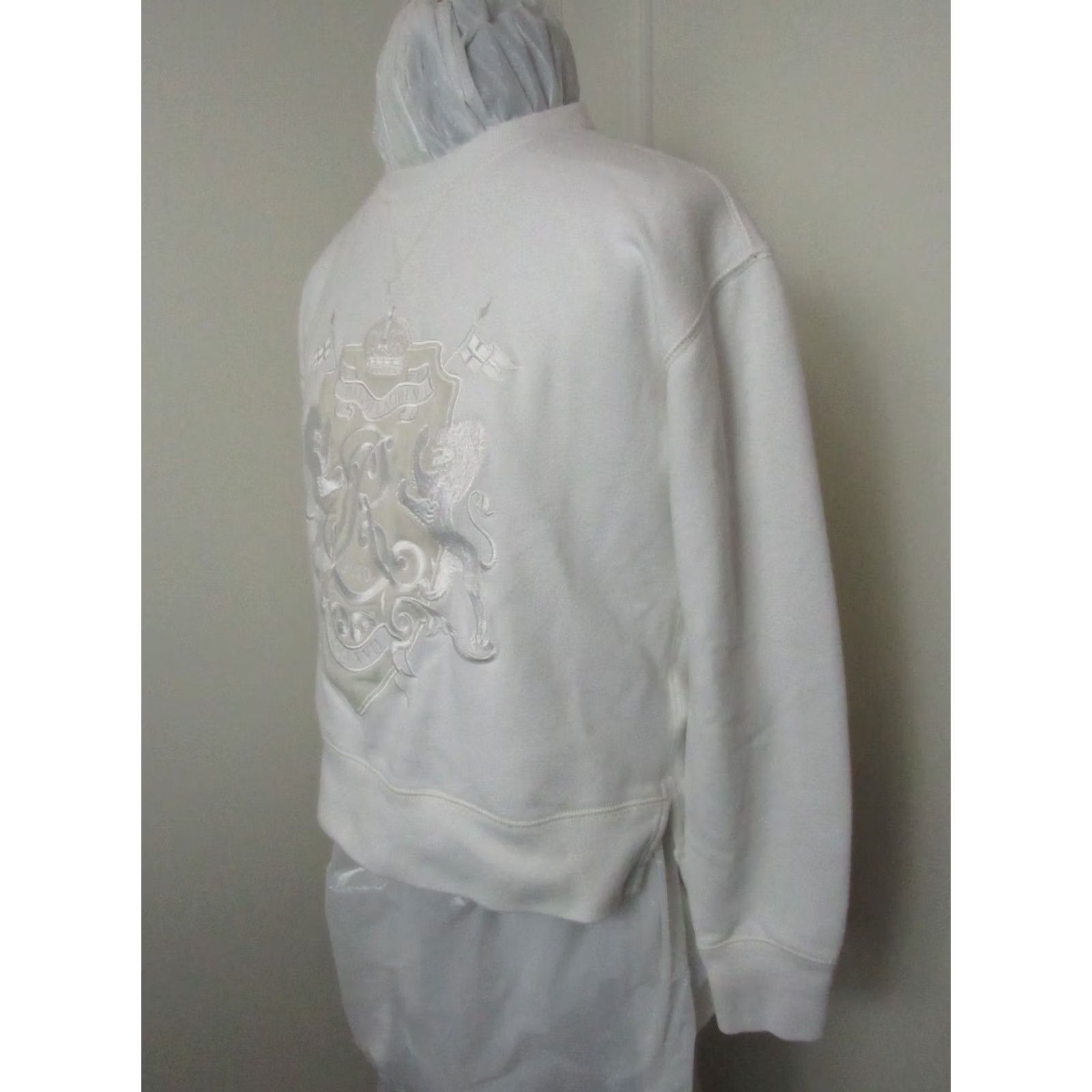 Polo Ralph Lauren Polo Ralph Lauren Sweatshirt Womens XS Ivory White Crest Logo Vintage Limited Edition Size XS / US 0-2 / IT 36-38 - 6 Thumbnail