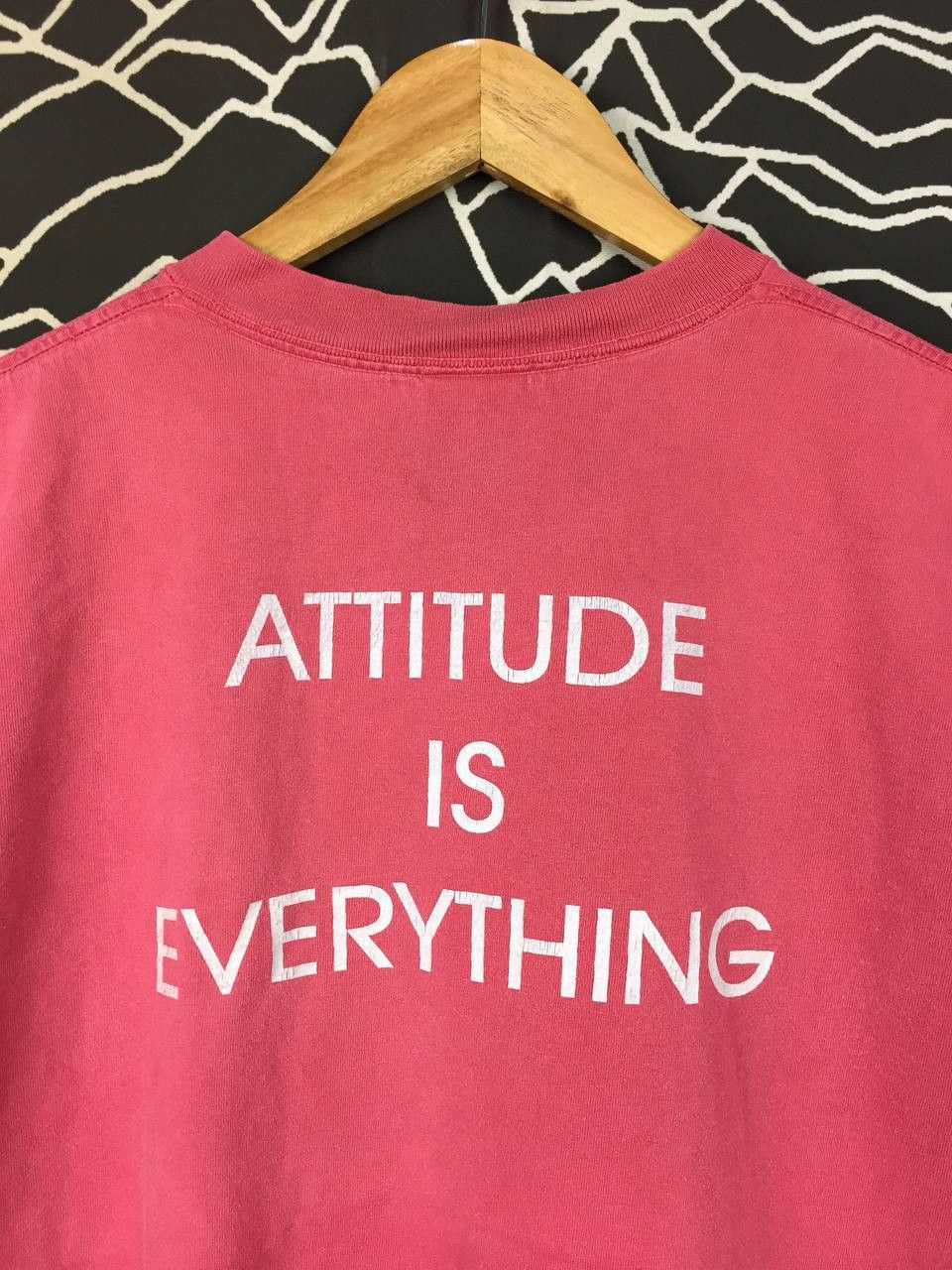 Vintage Vtg 90s BEHS Staff Attitude Is Everything Single Stitch Tee Size US L / EU 52-54 / 3 - 10 Thumbnail