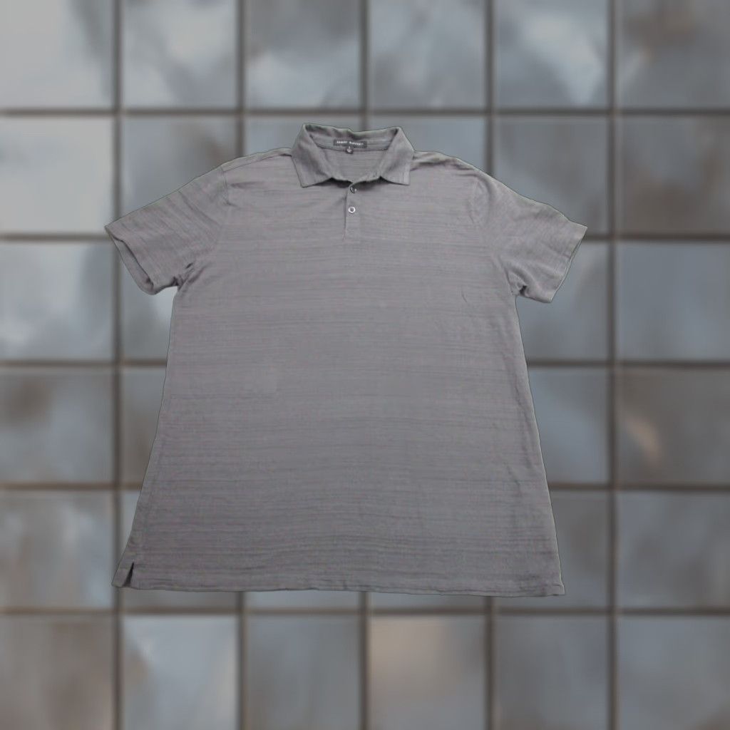Vintage Robert Barakett Mens Gray Short Sleeve Polo Shirt Large Cotton Preppy Casual Size US L / EU 52-54 / 3 - 1 Thumbnail