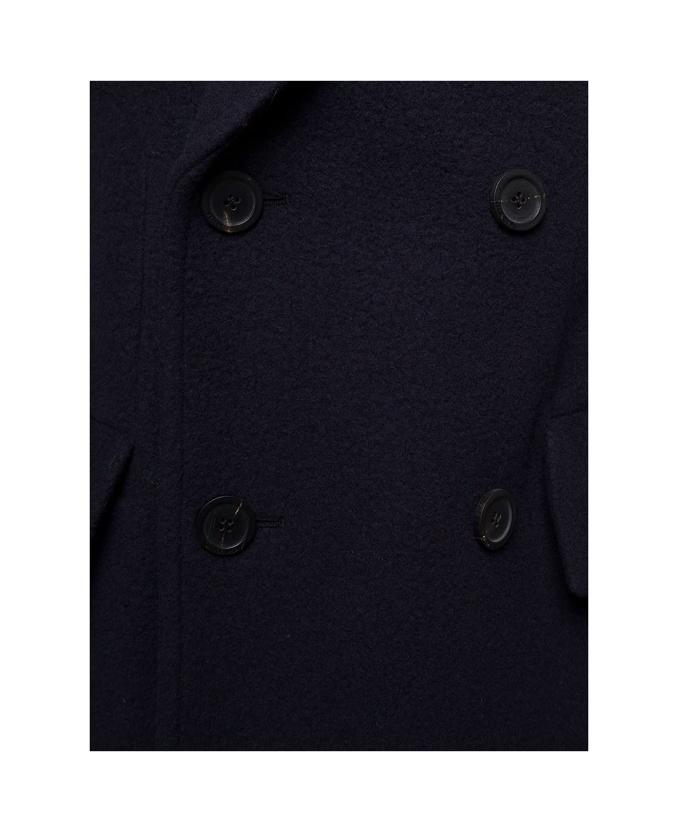 Balenciaga o1bcso1str0326 Hourglass Blazer in Navy Size M / US 6-8 / IT 42-44 - 3 Thumbnail