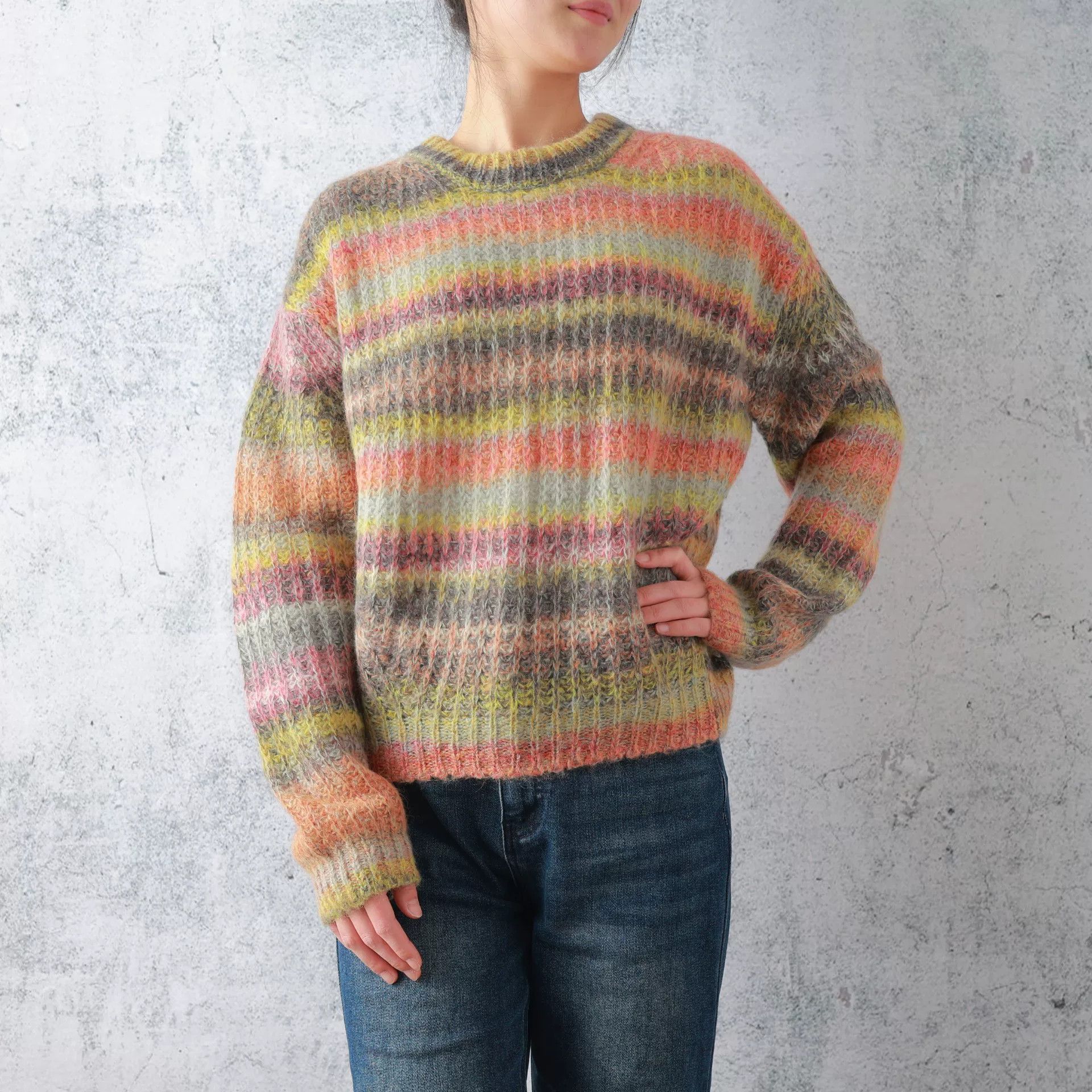 Acne Studios Acne Studios Rainbow Stripe Mohair Top Size M / US 6-8 / IT 42-44 - 1 Thumbnail