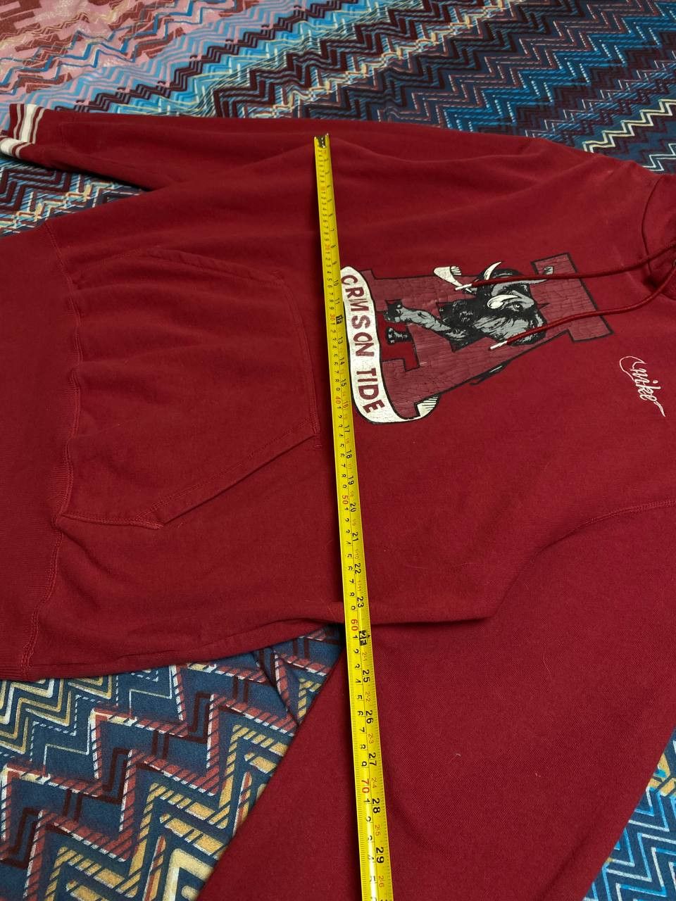 Nike vintage streetwear Nike red big logo Sweatshirt hoodie Size US XL / EU 56 / 4 - 11 Thumbnail