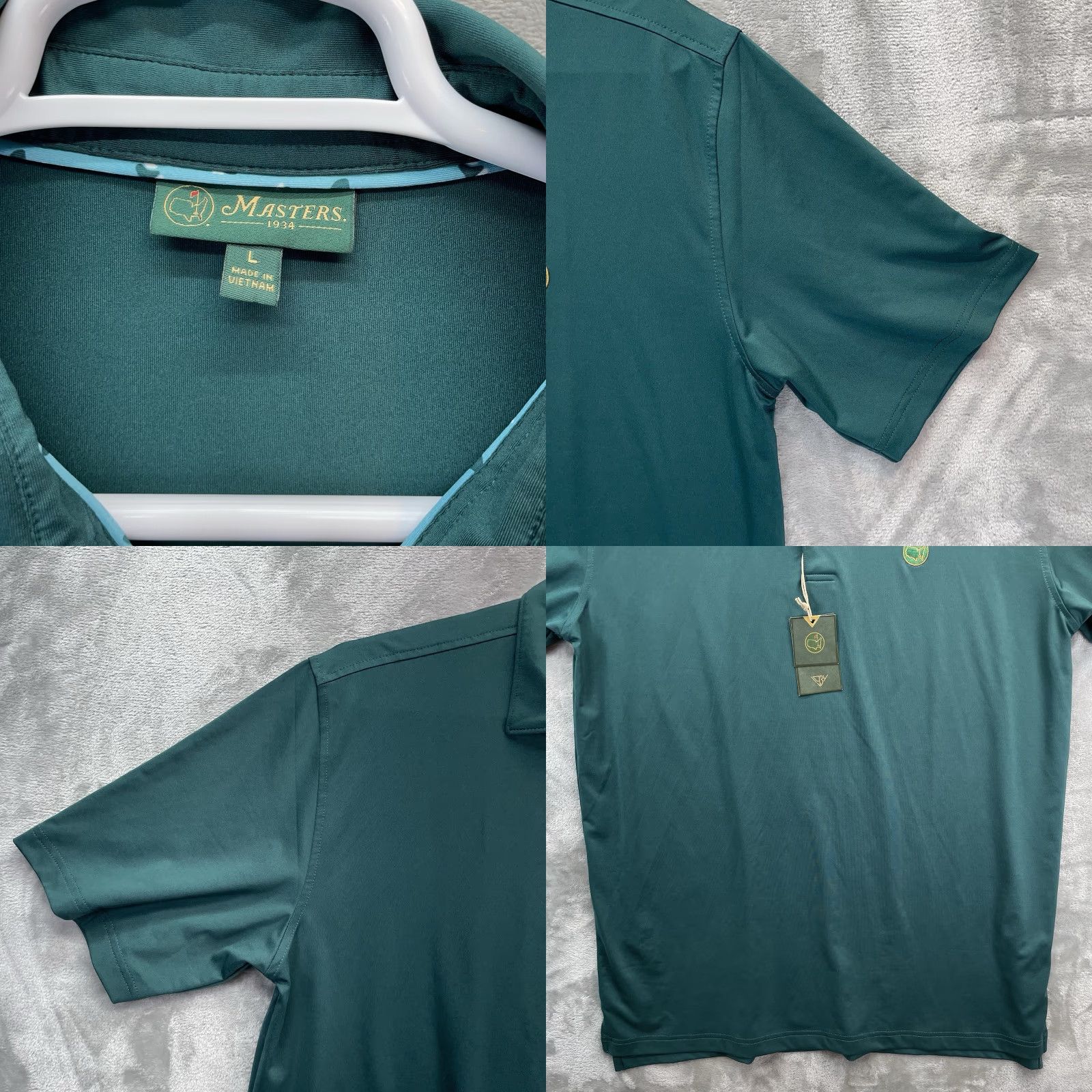 Vintage Masters Golf Polo Shirt Men L Green 1934 Berckmans Place ANGC The Masters Vintage? No (but use standard) Size US L / EU 52-54 / 3 - 8 Thumbnail