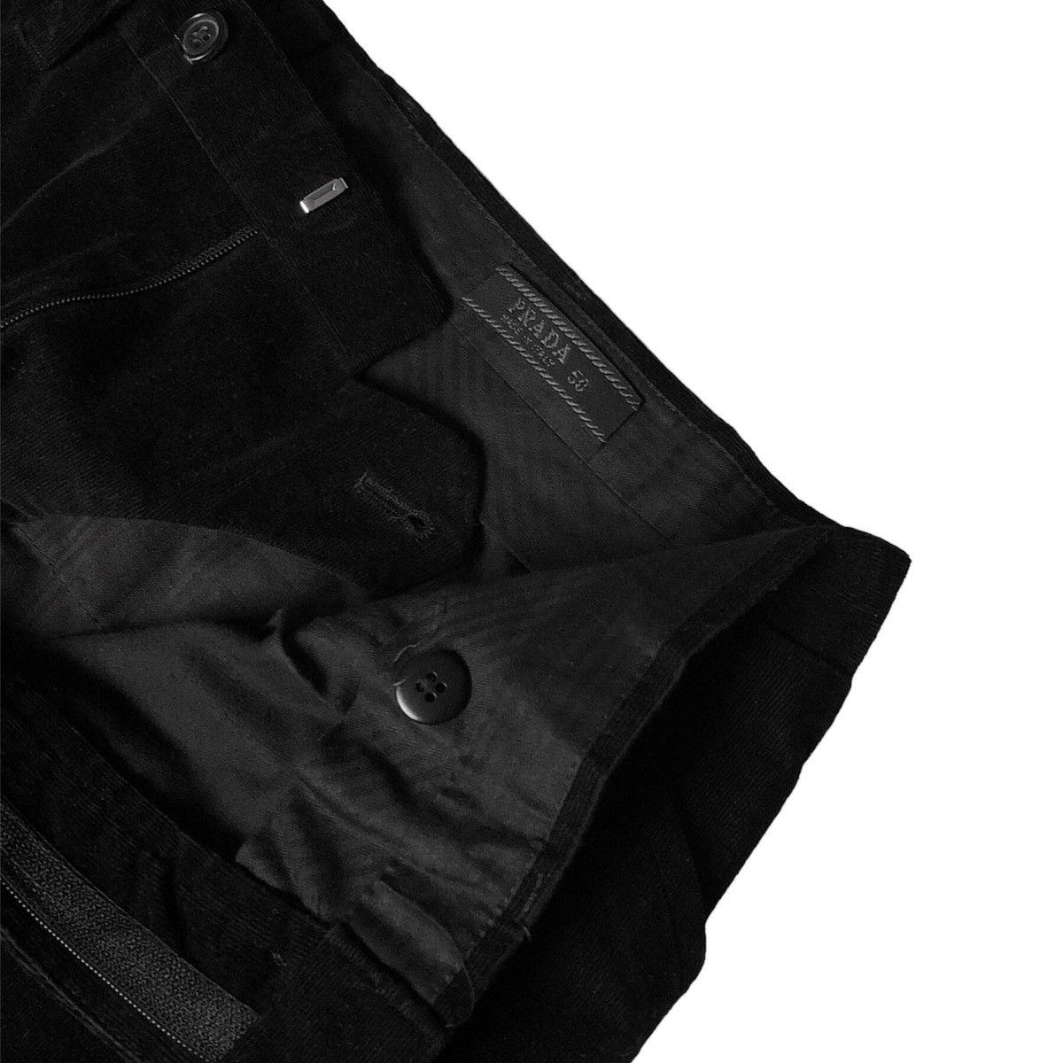 Prada 🧿corduroy tailored trousers/pants asphalt grey Size US 32 / EU 48 - 2 Thumbnail