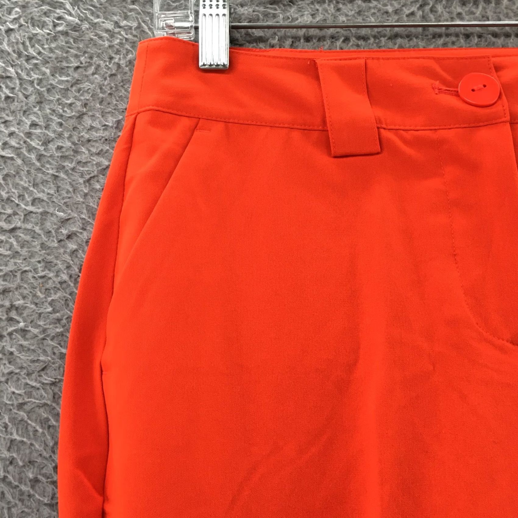 Worthington Worthington Orange Petite 4P Straight Leg High Rise Trouser Pants Womens Low Rise? No, High Rise. Size 30" / US 8 / IT 44 - 4 Thumbnail
