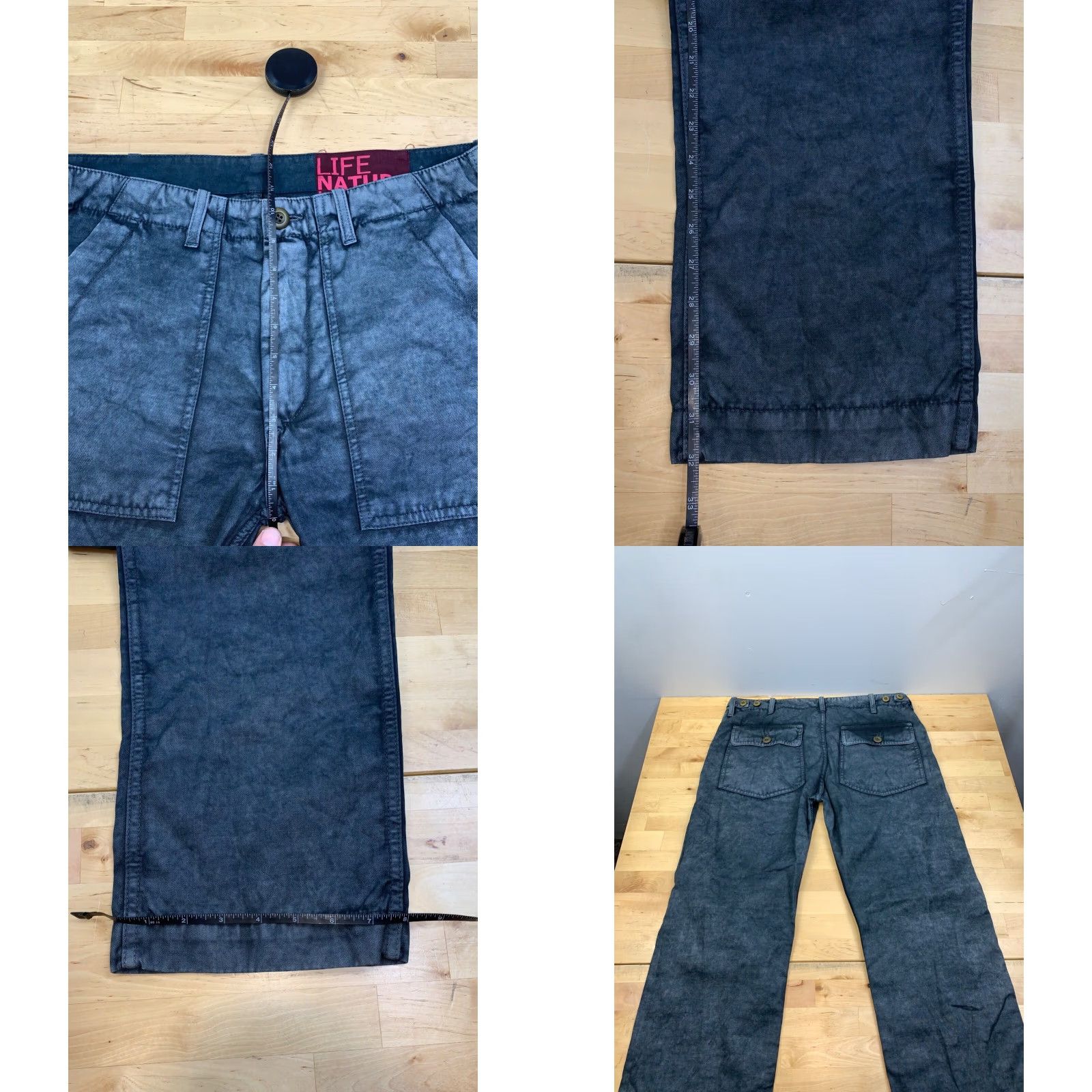 FREECITY VINTAGE Free City Pants Womens 32 Indigo Blue Ankle High Rise 32 Inseam Relaxed Blue Women's Size 24" / US 00 / IT 34 - 8 Thumbnail