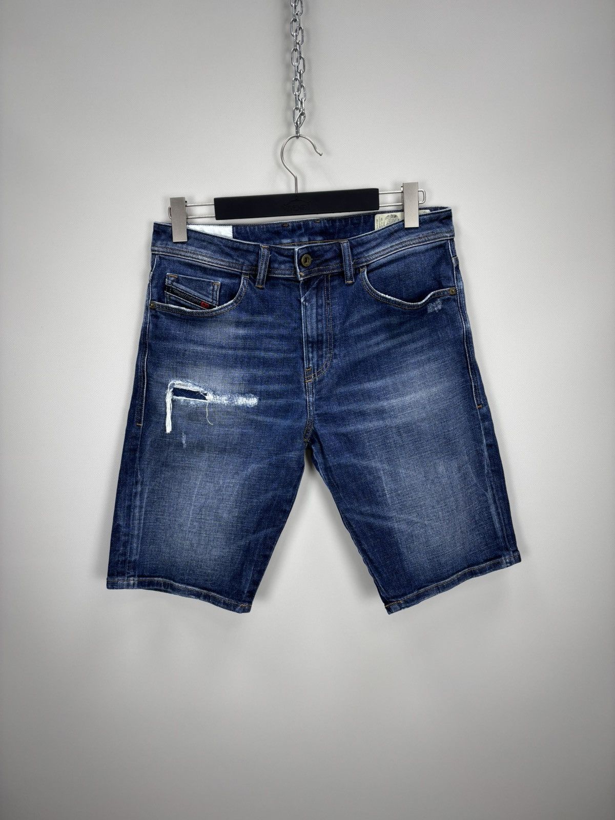 Diesel Mens denim shorts Diesel Size 31 Color Blue Duties Size US 31 - 1 Thumbnail
