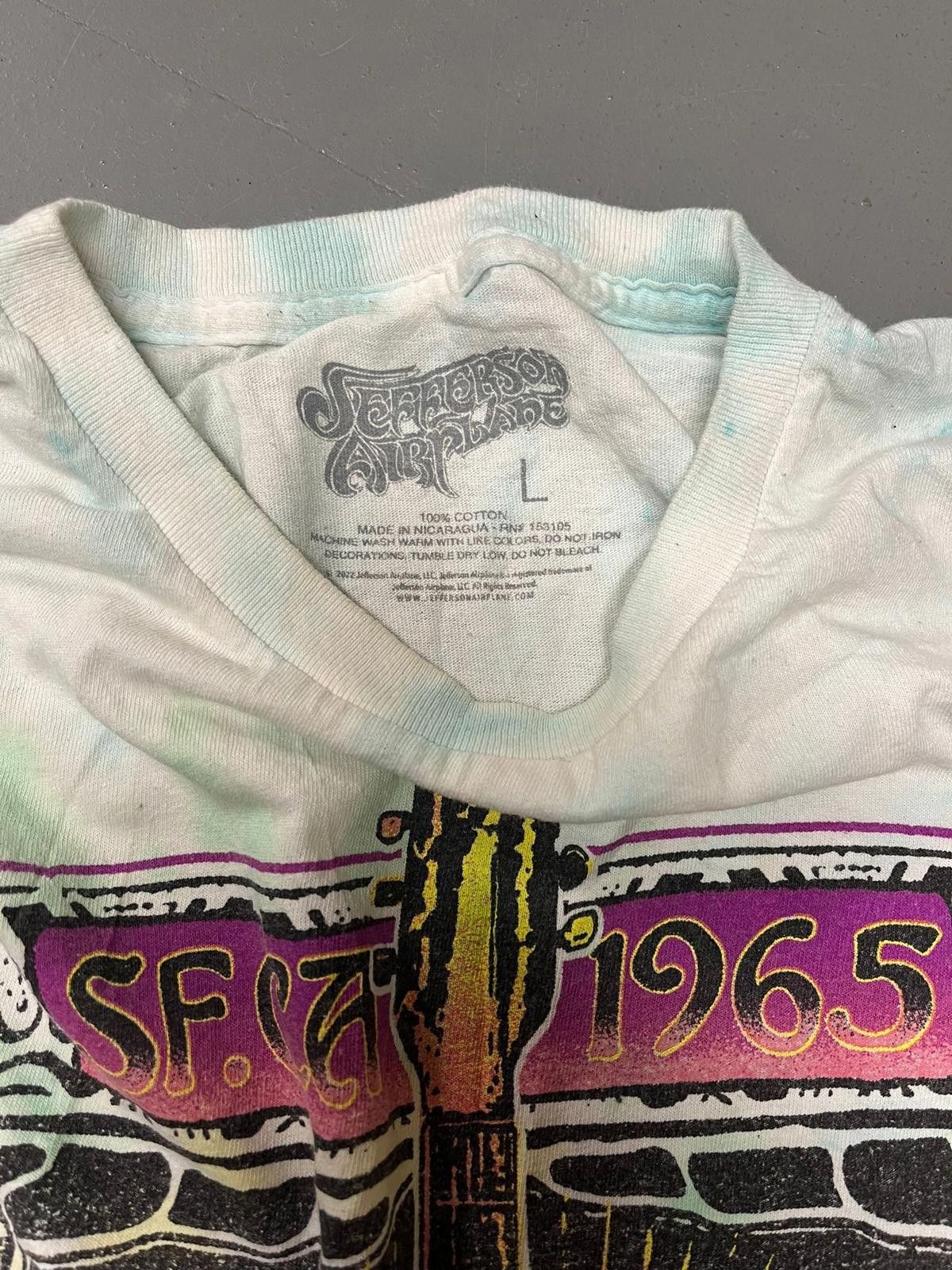 Designer Vintage Jefferson Airplane Tie-Dye T-Shirt - S.F. 1965 Size US L / EU 52-54 / 3 - 2 Thumbnail