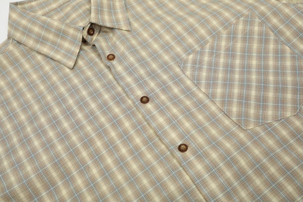 Japanese Brand × Vintage Men's loose casual Japanese plaid short-sleeved shirt Size US M / EU 48-50 / 2 - 4 Thumbnail