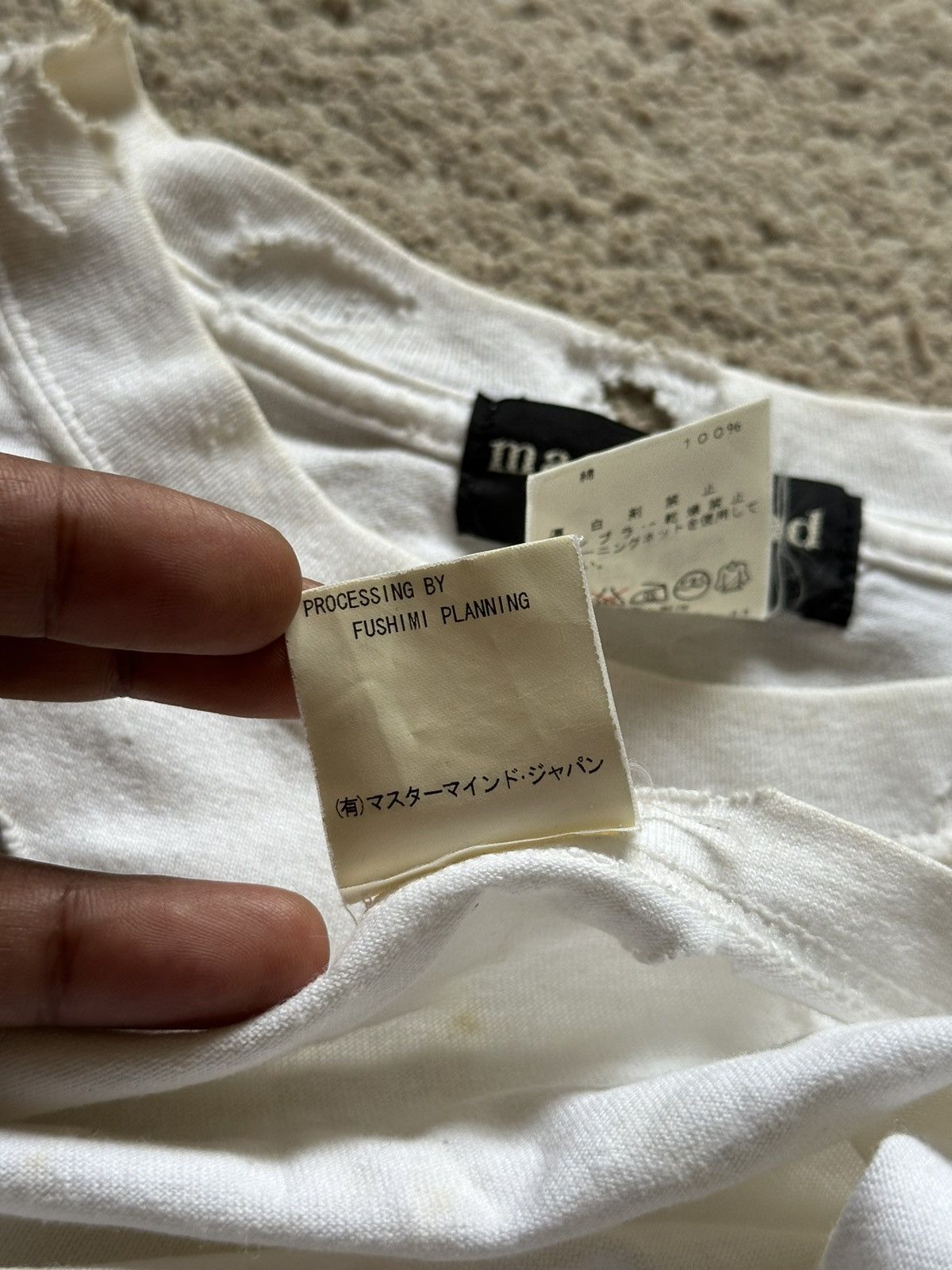 Mastermind Japan Mastermind Japan Love & Peace Thrashed Tshirt Size US S / EU 44-46 / 1 - 22 Thumbnail