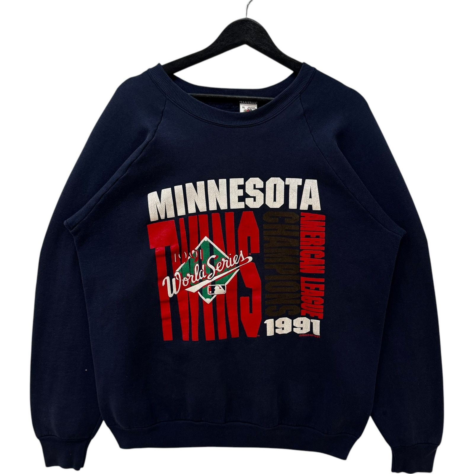Fruit Of The Loom Vintage Minnesota Twins Baseball Crewneck 1991 XL Size US XL / EU 56 / 4 - 1 Thumbnail