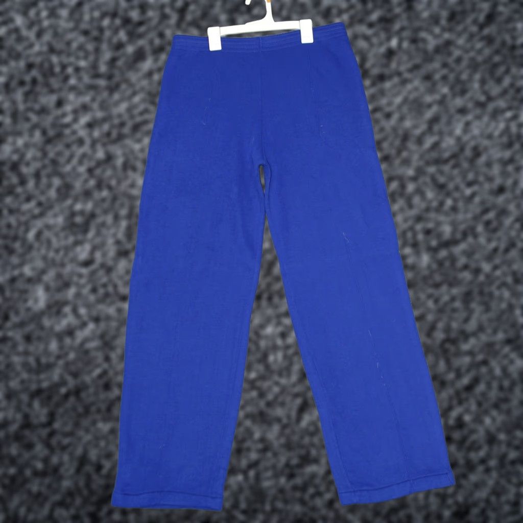 Sears Vintage Sears Blue Perma Prest Pants Mens XL XLT Waist 32 Inseam 32 Elastic Waist Pockets Casual Blue Knit Cotton Relaxed Wide-Leg Sweatpants Size US 36 / EU 52 - 1 Thumbnail