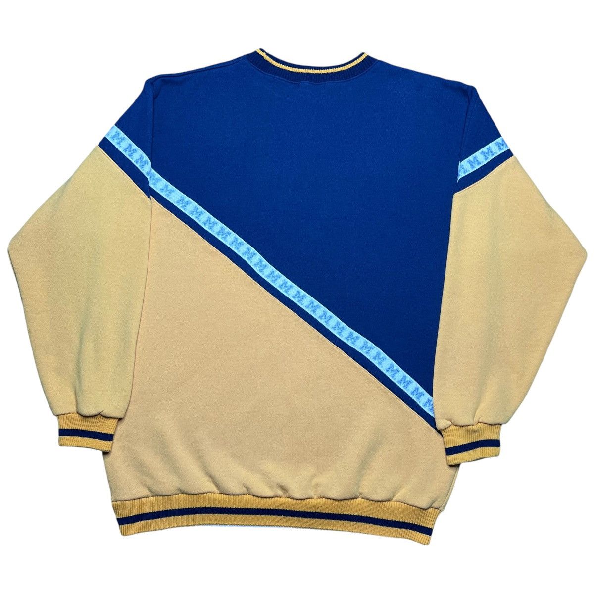 NCAA × Vintage 90s NCAA Michigan Wolverines Shield Conic Sweatshirt Size US XL / EU 56 / 4 - 3 Thumbnail