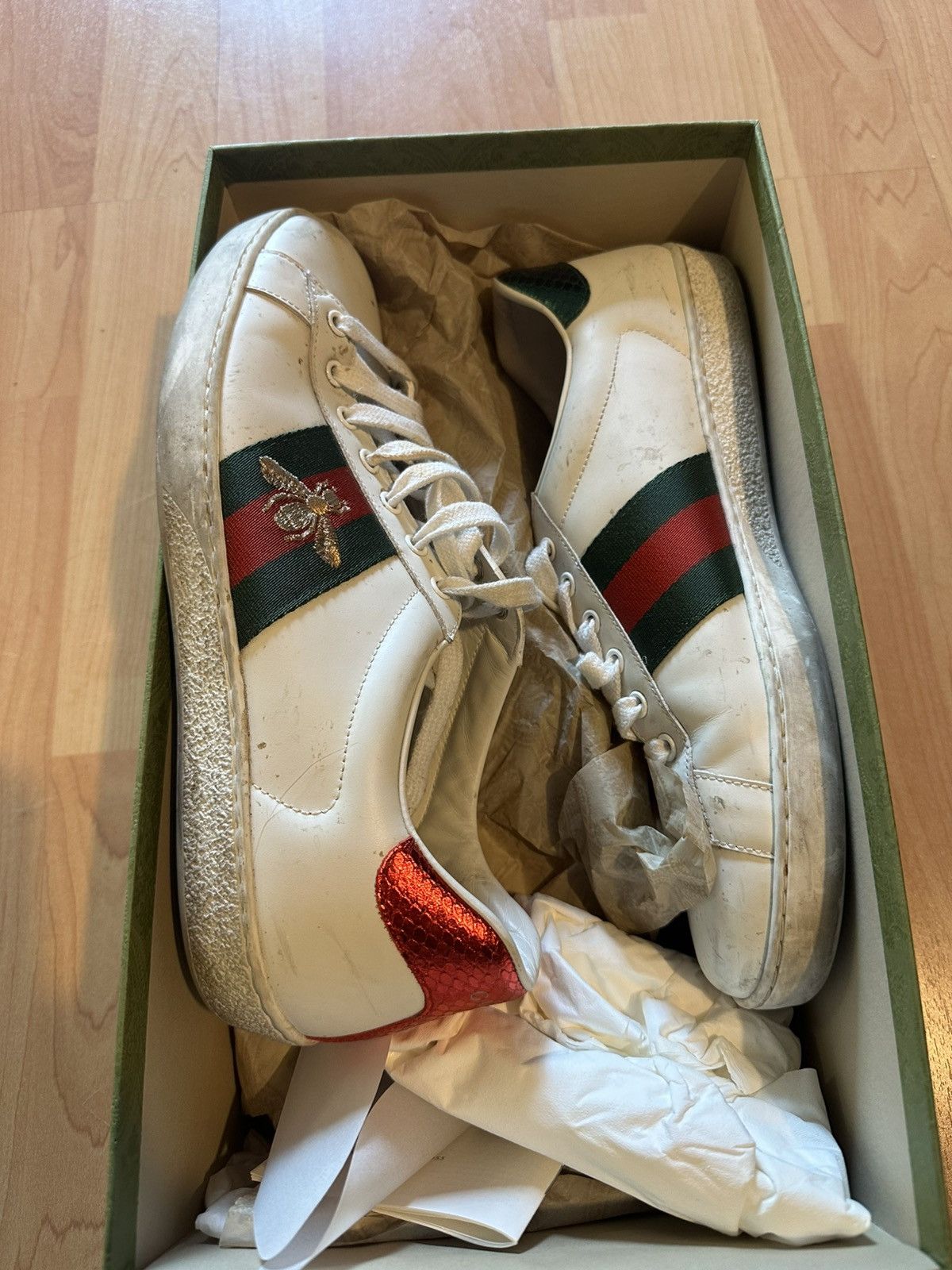 Gucci Gucci Ace Sneakers Bee size 10.5 US / 9.5 EU Size US 9.5 / EU 42-43 - 6 Thumbnail