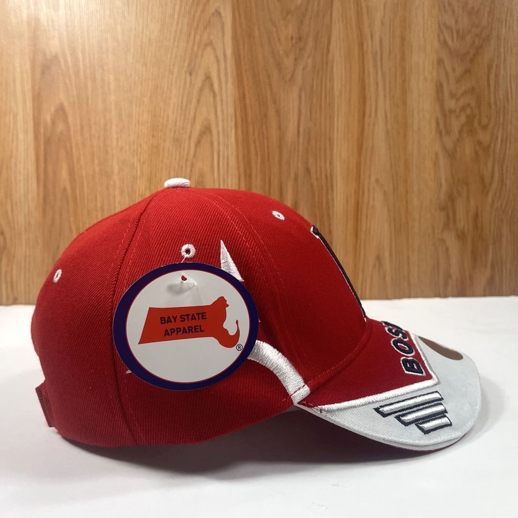 Vintage Bay State Apparel Boston Cap Embroidered Adult Adjustable StrapBack BaseHat Size ONE SIZE - 6 Thumbnail