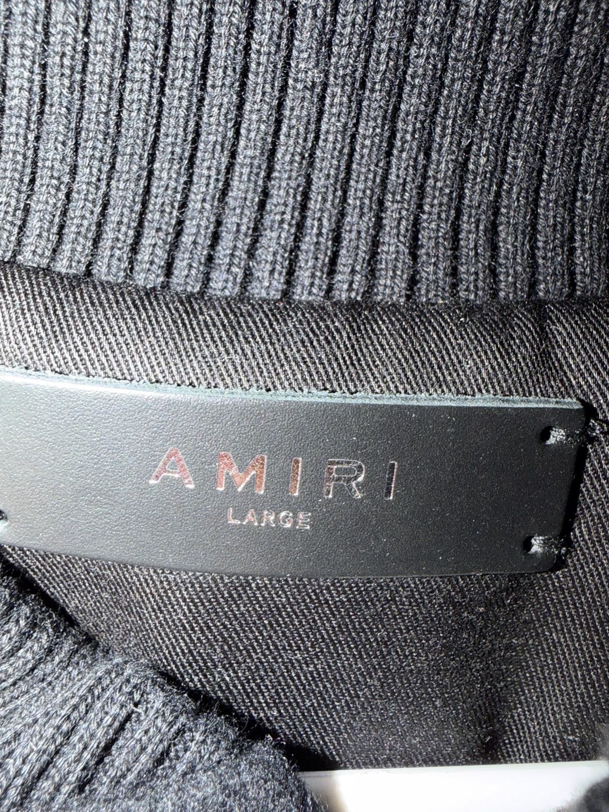 Amiri AMIRI Teddy Wool Baseball Jacket “Loveless” Black Size L Size US L / EU 52-54 / 3 - 3 Thumbnail