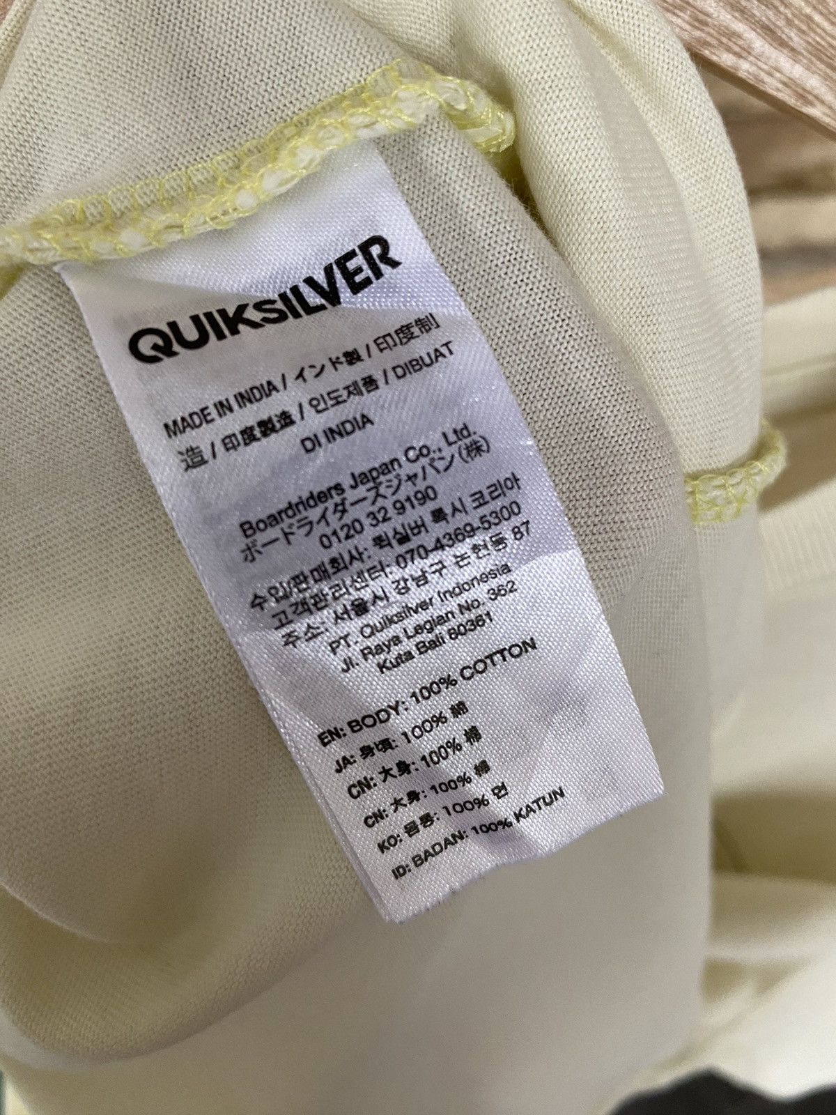 Quiksilver Quiksilver Backhit Logo Surfing Tees Size US L / EU 52-54 / 3 - 10 Thumbnail