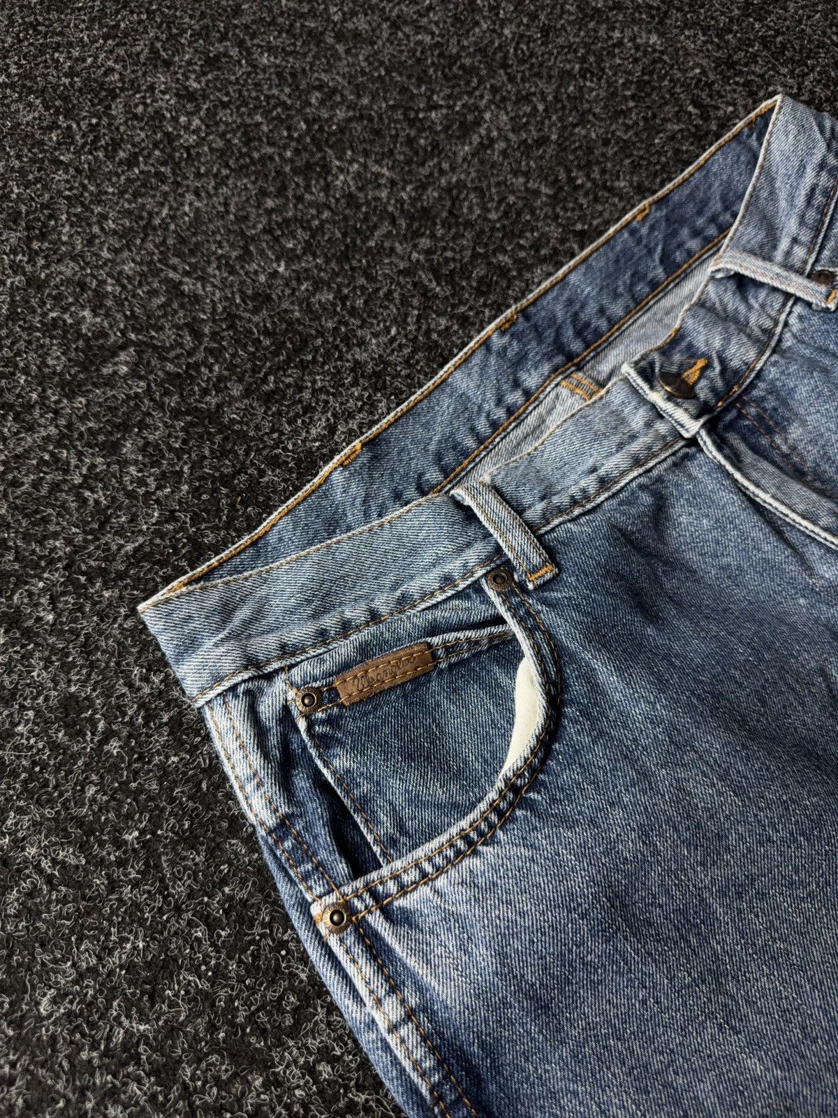 Wrangler Vintage 00s Western Wrangler cowboy style Denim pants jeans Size US 35 - 3 Thumbnail
