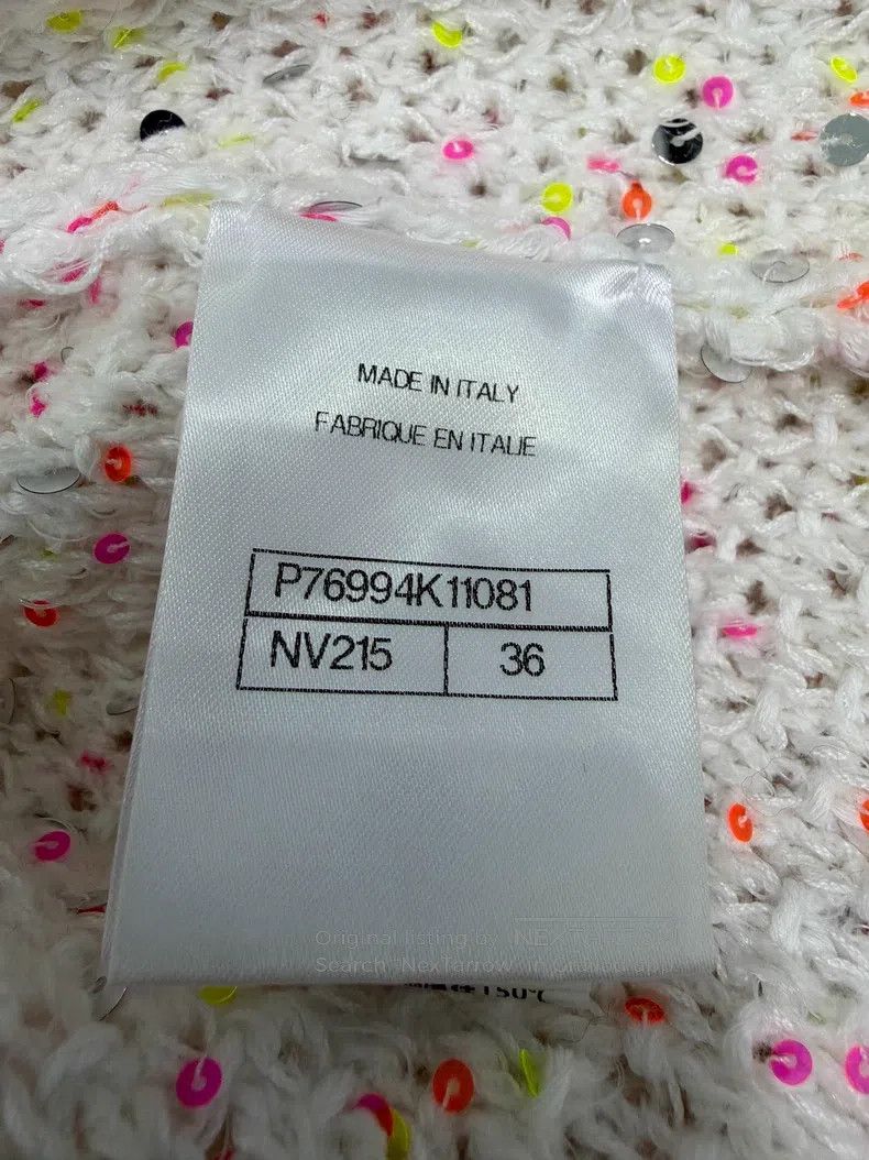 Chanel Chanel Colourful sequin diamond button cardigan coat Size XS / US 0-2 / IT 36-38 - 5 Thumbnail