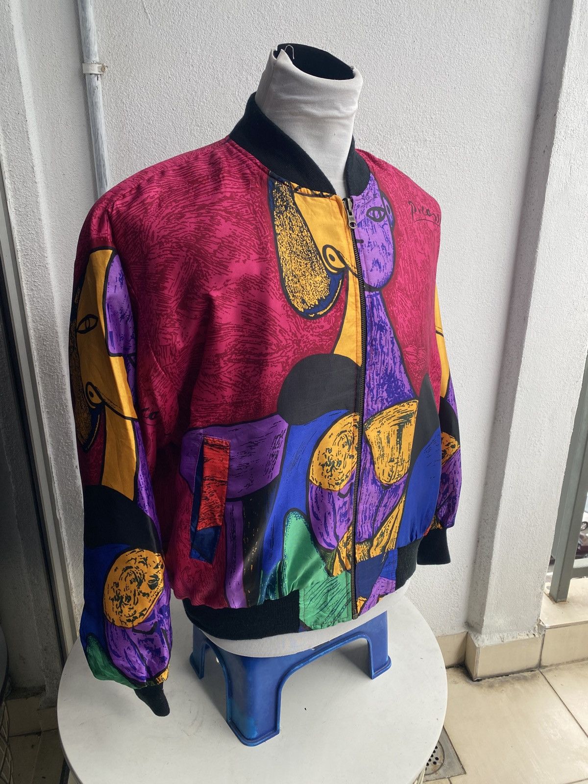 Designer × Vintage Vintage Piccaso 90s Silk Jacket Size US L / EU 52-54 / 3 - 5 Thumbnail