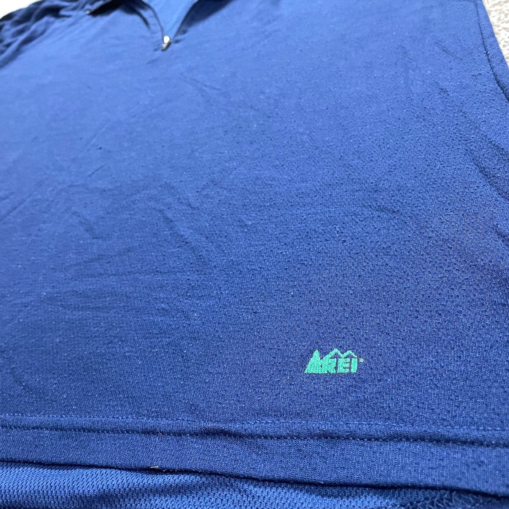 Vintage REI Active Jacket Mens Large Blue 1/4 zip Lightweight Mock Neck Long Sleeve Size US L / EU 52-54 / 3 - 4 Thumbnail
