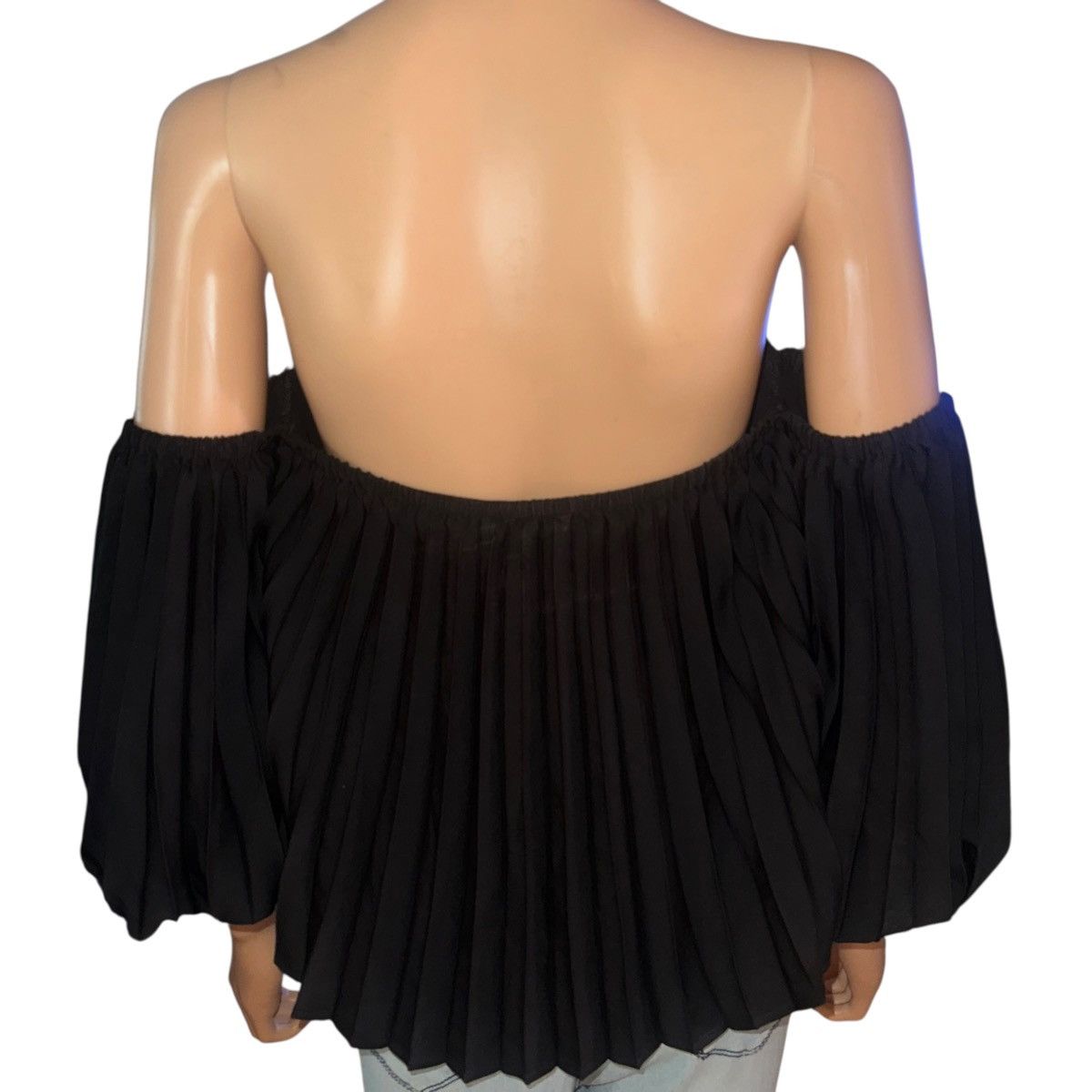 Express Express off shoulder pleated ballon sleeve blouse Size M / US 6-8 / IT 42-44 - 3 Thumbnail