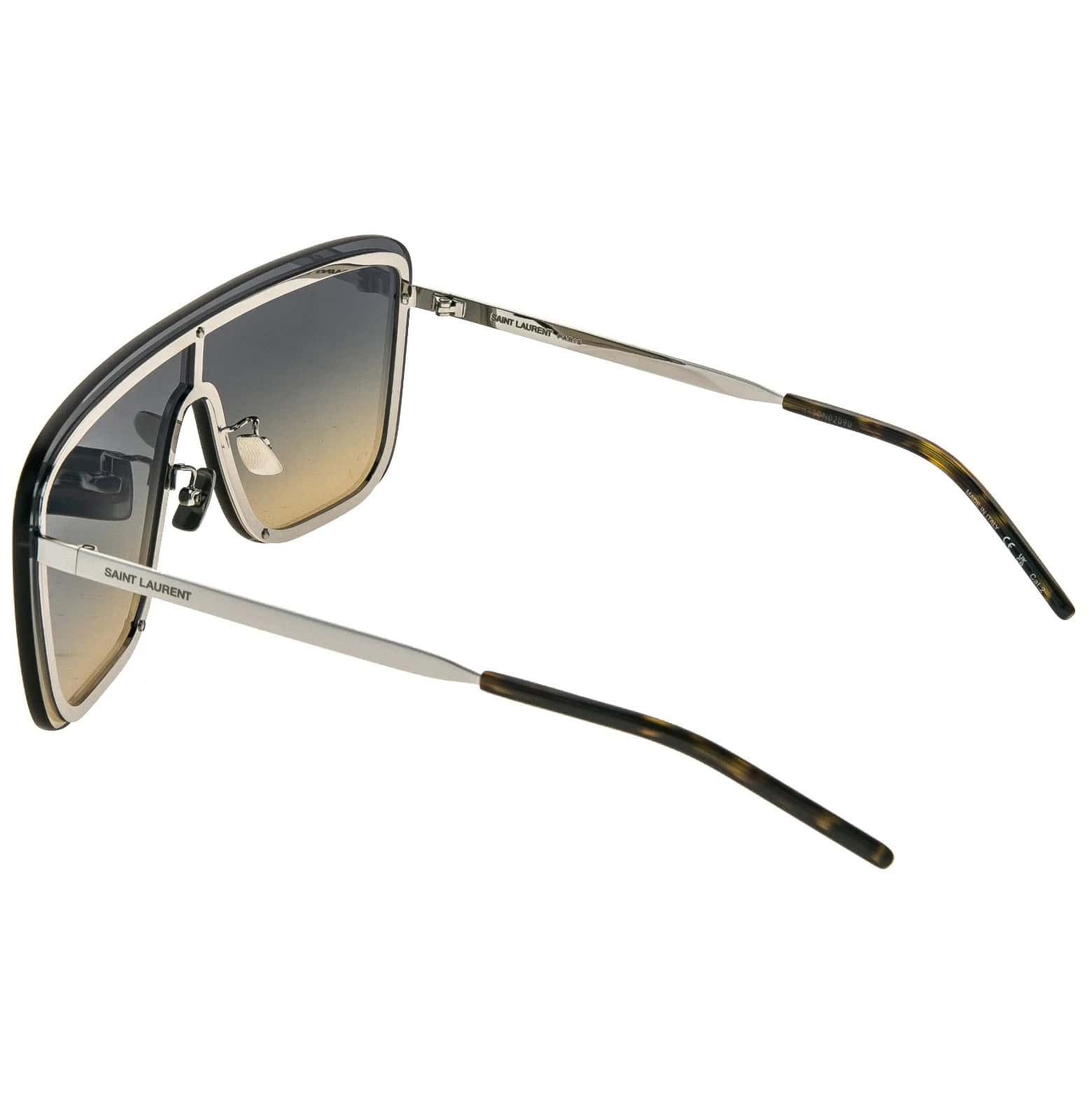 Yves Saint Laurent SAINT LAURENT 364 MASK YSL SL364 009 Blue Unisex Sunglasses Size ONE SIZE - 2 Thumbnail