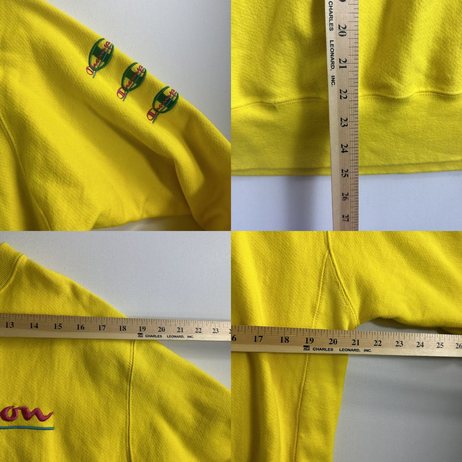 Champion VINTAGE Champion Reverse Weave Sweatshirt Pullover Crew Neck Size M Yellow Mens Size US M / EU 48-50 / 2 - 8 Thumbnail