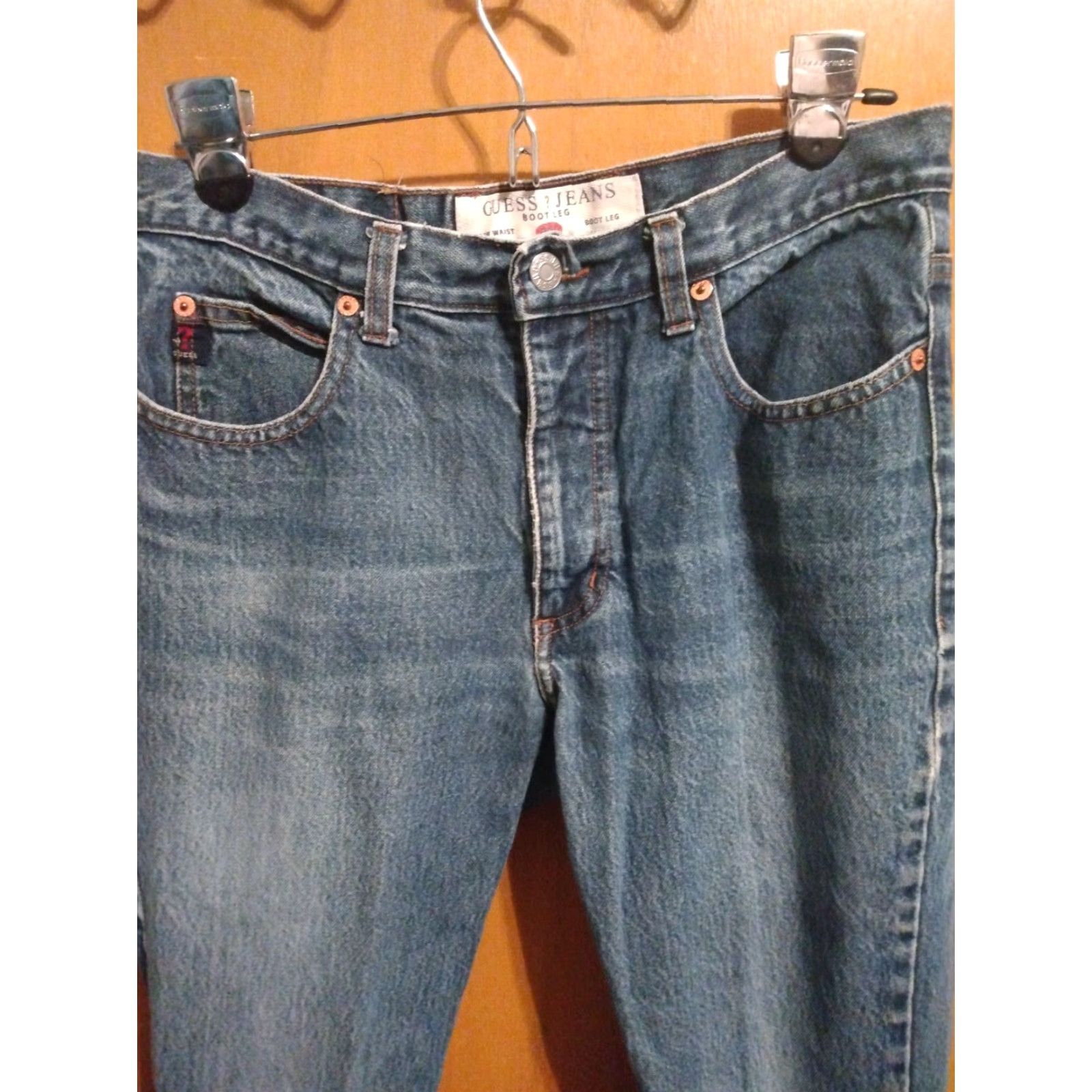 Guess VINTAGE GUESS JEANS Women Bootcut Denim 29 in Waist 27 in Inseam Blue Cotton Size 29" - 2 Thumbnail