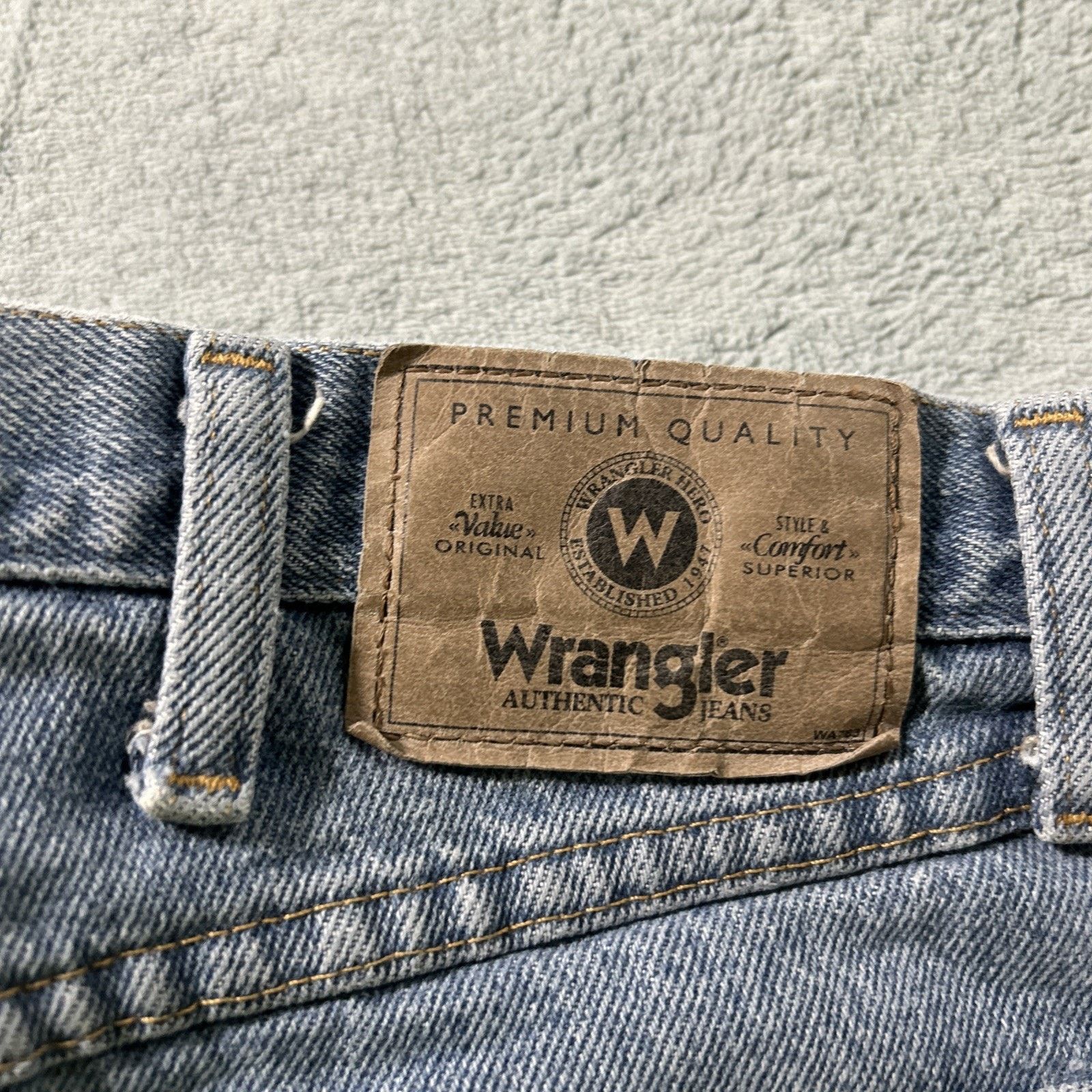 Wrangler Wrangler Loose Straight Jeans Mens 34x34 Wide Relaxed Worker Size US 34 / EU 50 - 4 Thumbnail
