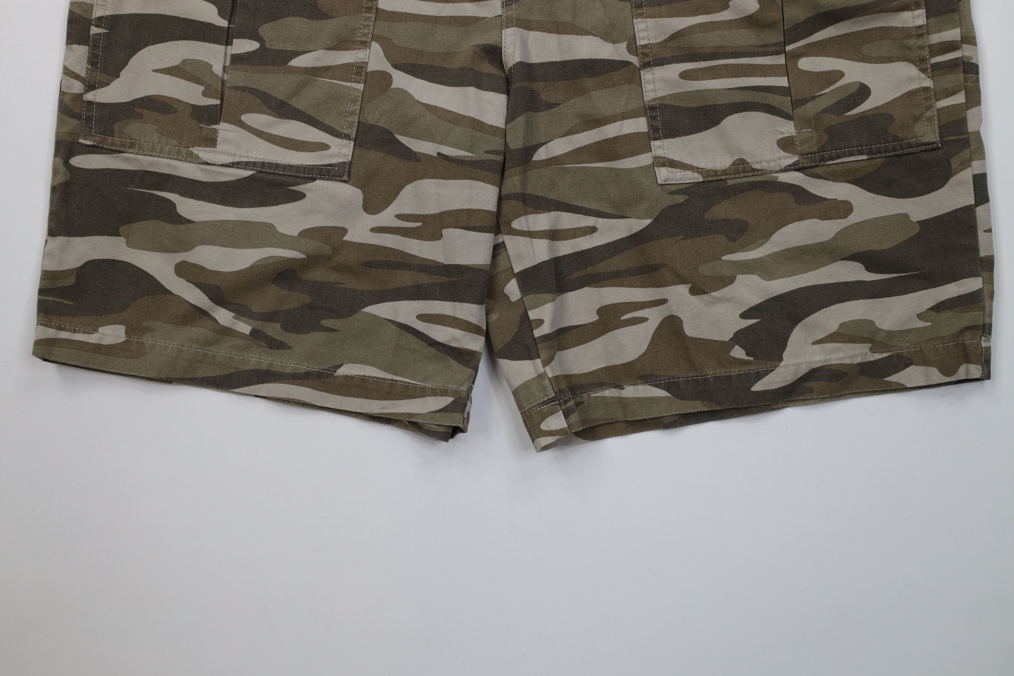 Cabelas Vintage Y2K Cabelas Canvas Camouflage Cargo Shorts Cotton Size US 38 / EU 54 - 4 Thumbnail
