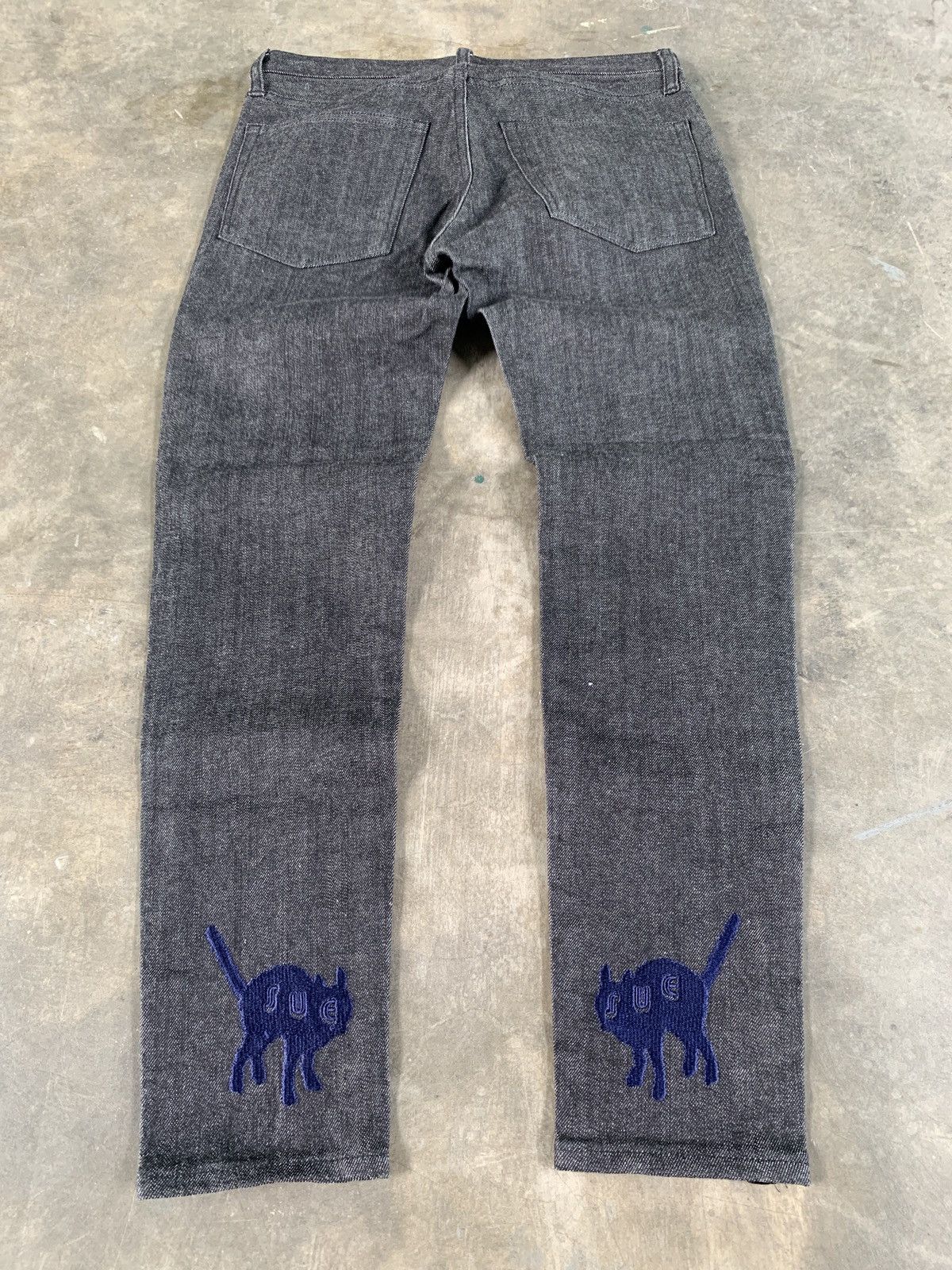 Undercover Sue undercover velvet logo skinny jeans Size US 27 - 3 Thumbnail