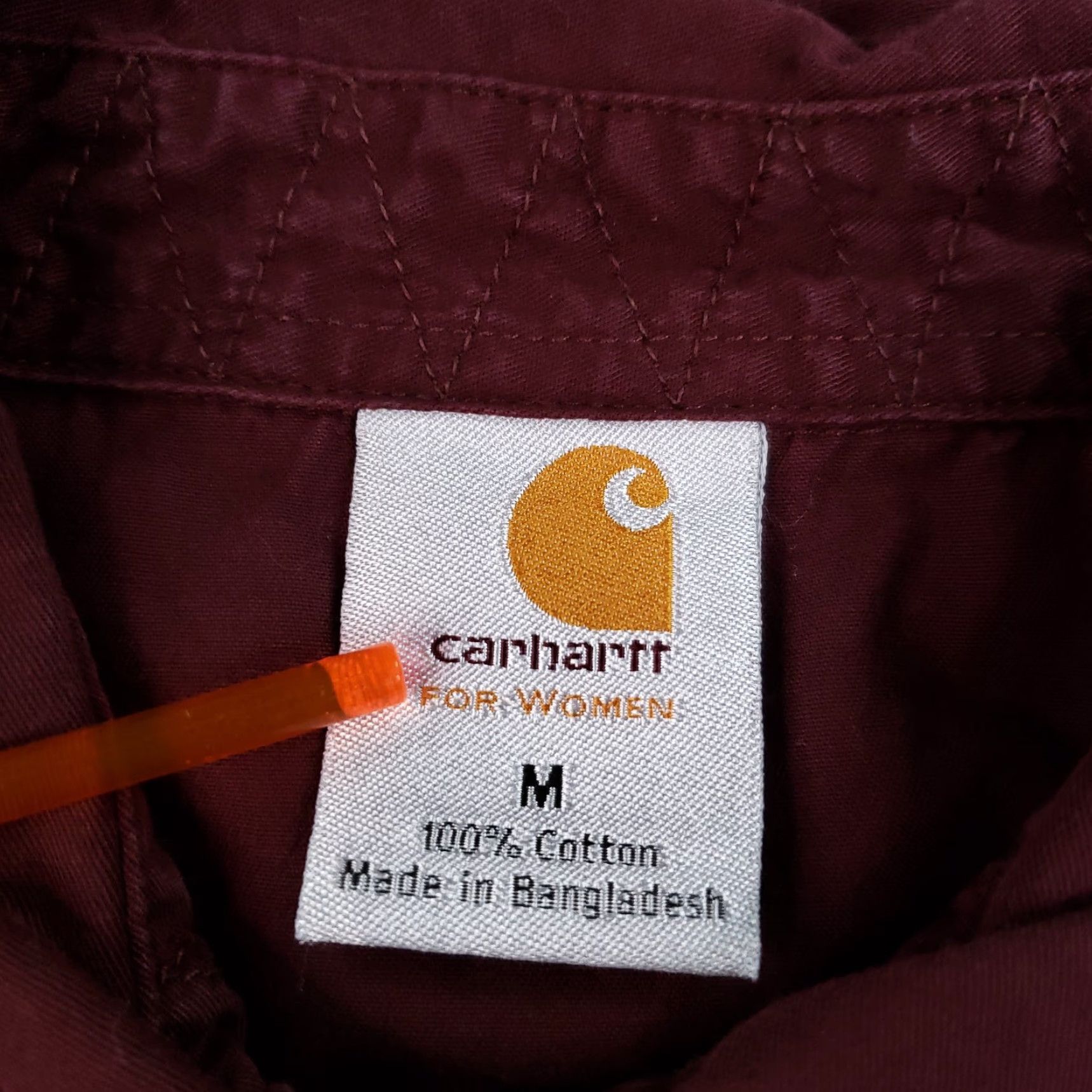 Carhartt Carhartt Women's Medium Red Pearl Snap Western Long Sleeve Button-Up Shirt Size M / US 6-8 / IT 42-44 - 5 Thumbnail