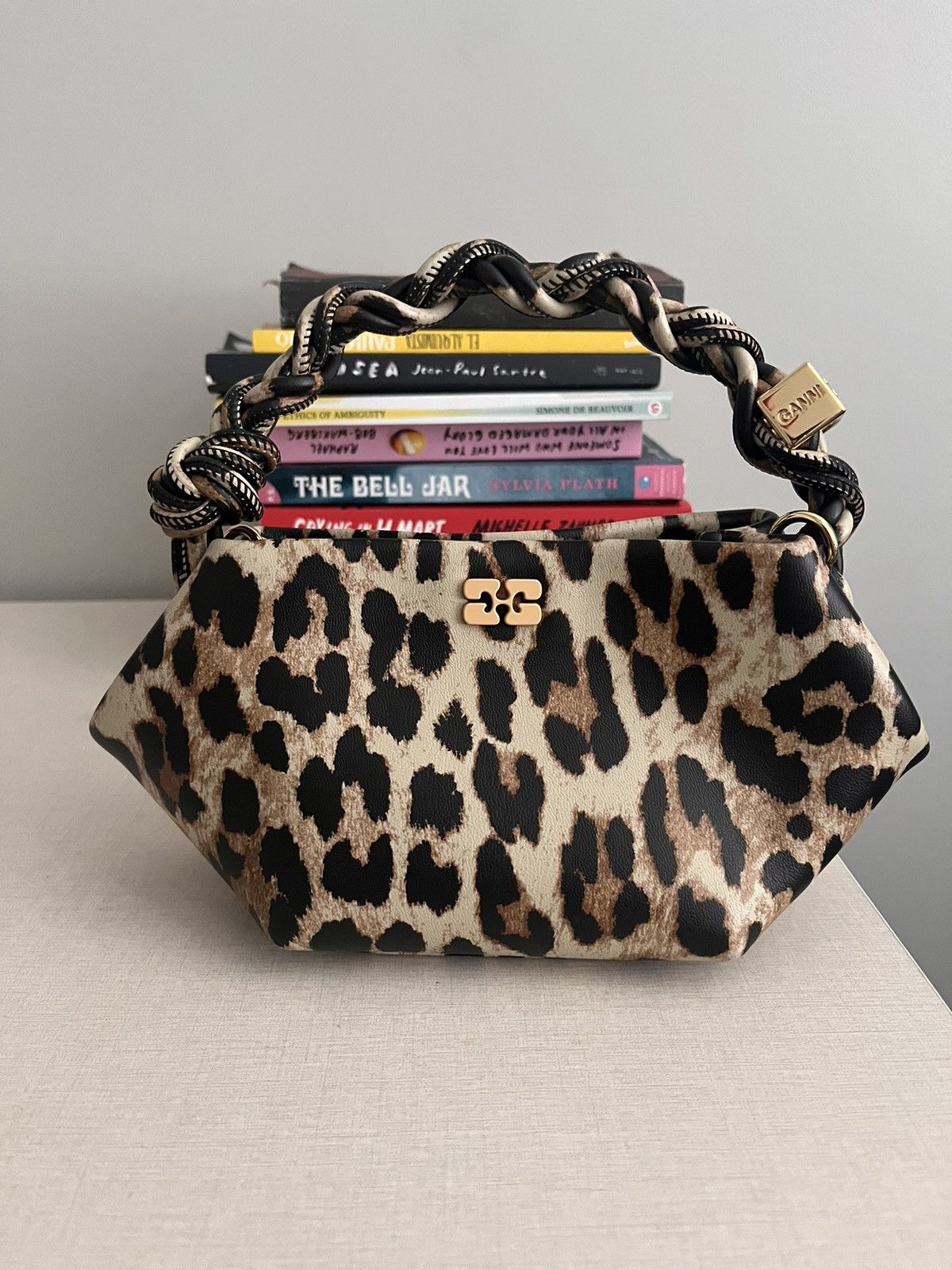 Mini Bou Ganni Bag Leopard Print