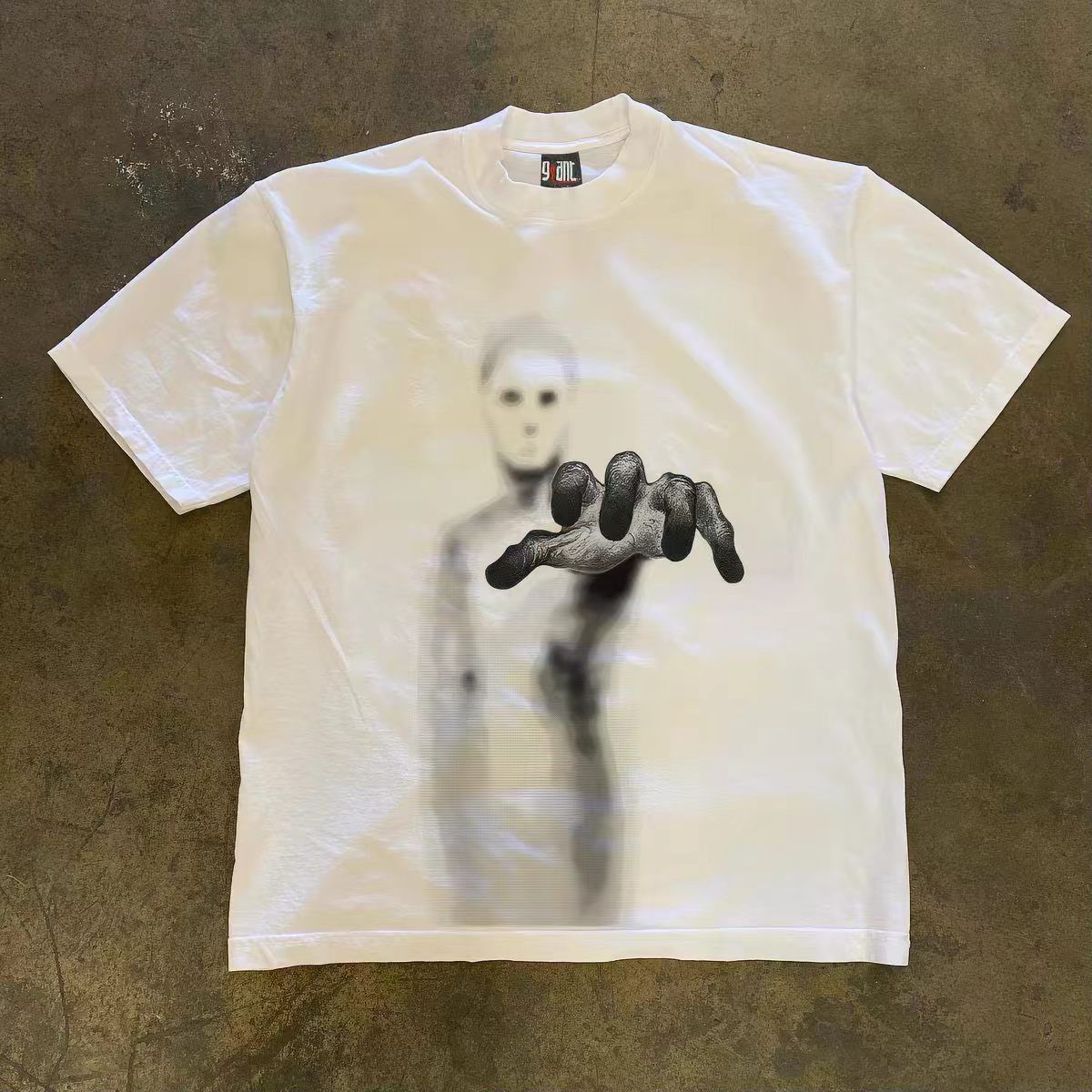 Vintage White Vintage Cartoon Print Cotton T-shirt Size US M / EU 48-50 / 2 - 1 Thumbnail