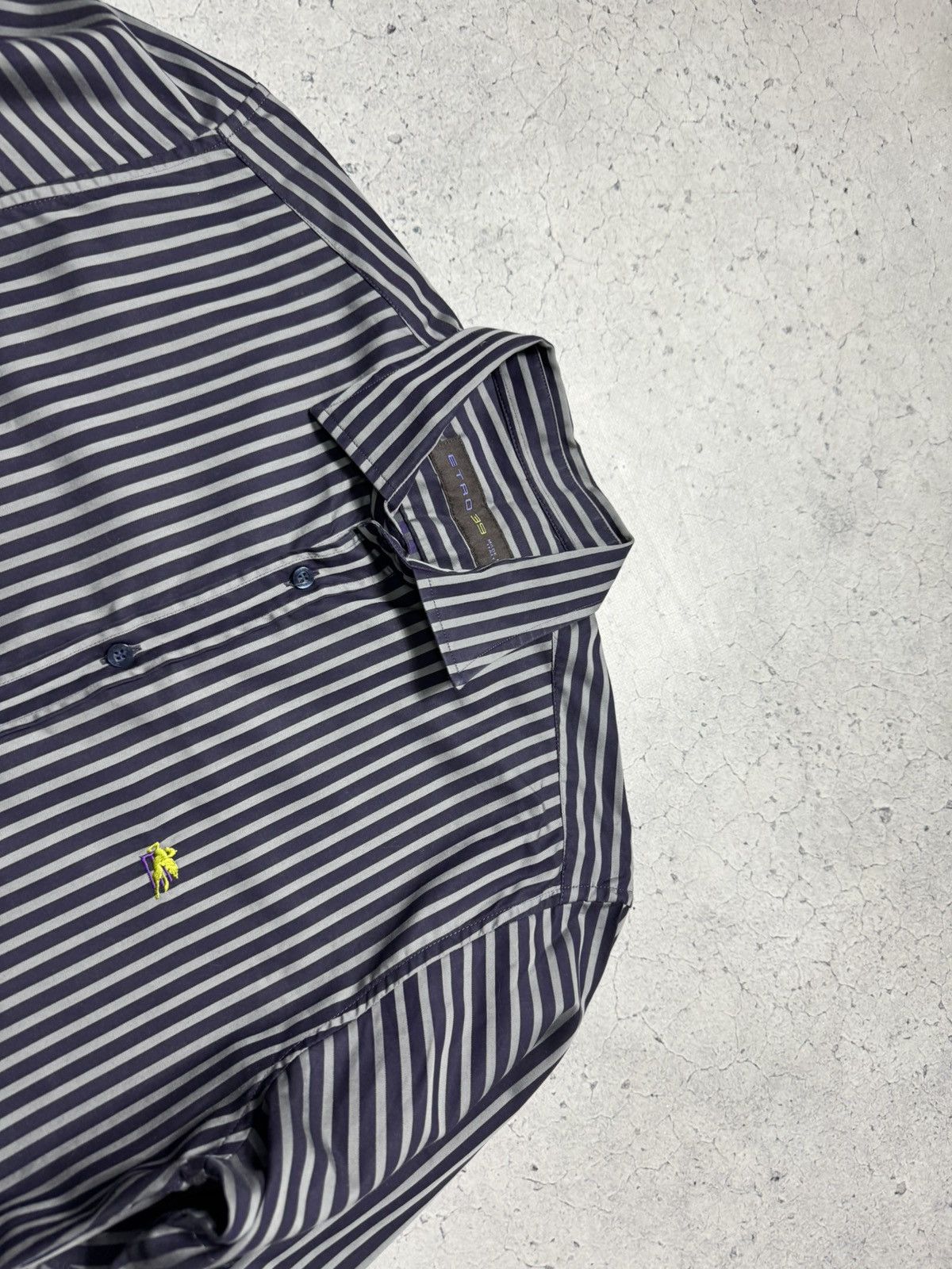 Etro Etro Striped Button Up Luxury Shirt Size US S / EU 44-46 / 1 - 4 Thumbnail
