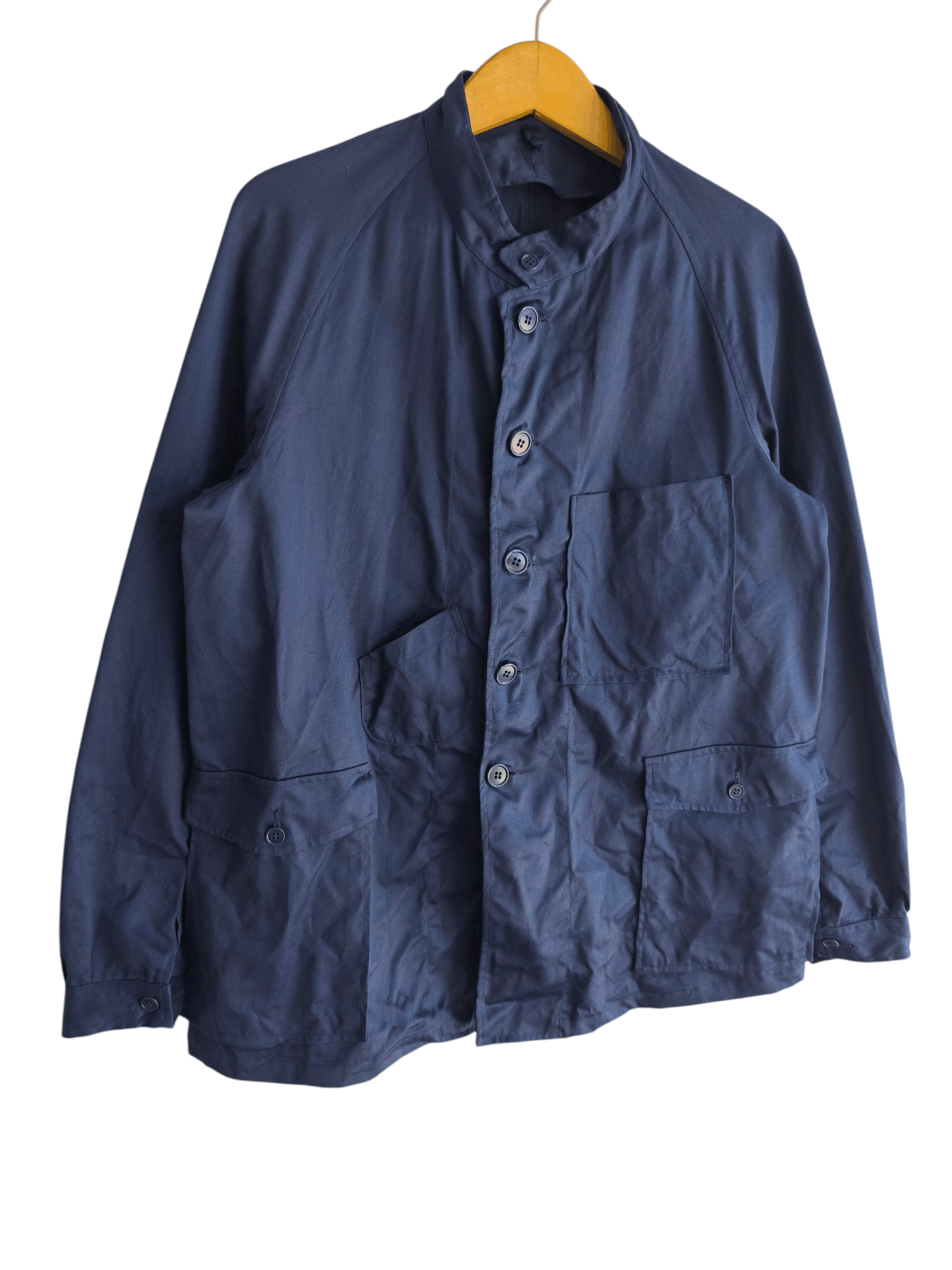 Issey Miyake Issey Miyake Men Blue de travail French workwear jacket Size US L / EU 52-54 / 3 - 4 Thumbnail