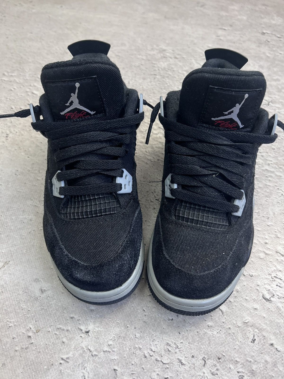 Nike × Vintage SALE💣💣 Nike Air Jordan 4 Retro SE GS black SNEAKERS SHOES Size US 7.5 / IT 37.5 - 8 Thumbnail