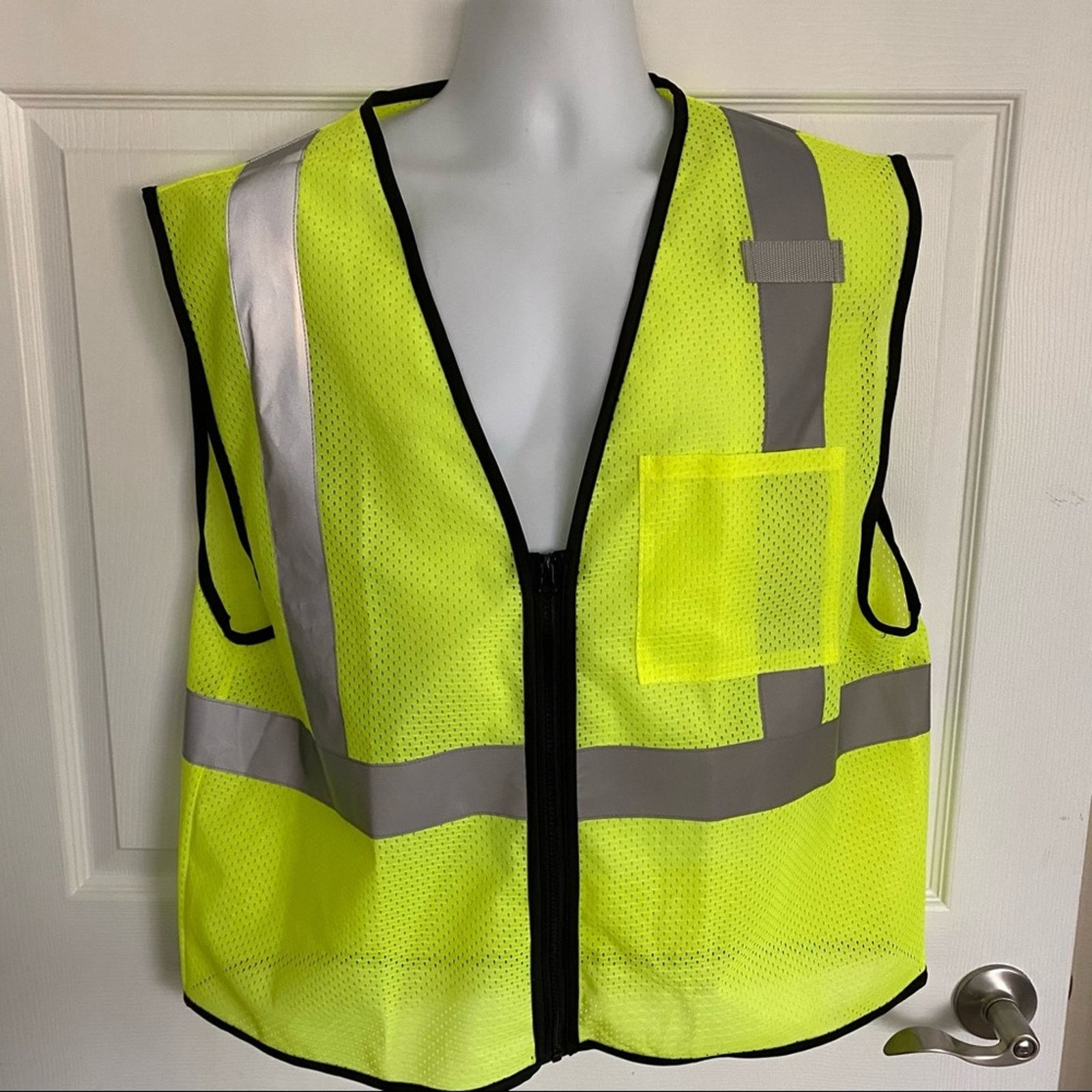 & Other Stories Mesh Safety Vest - Yellow/Lime L/XL Size US 29 - 1 Thumbnail