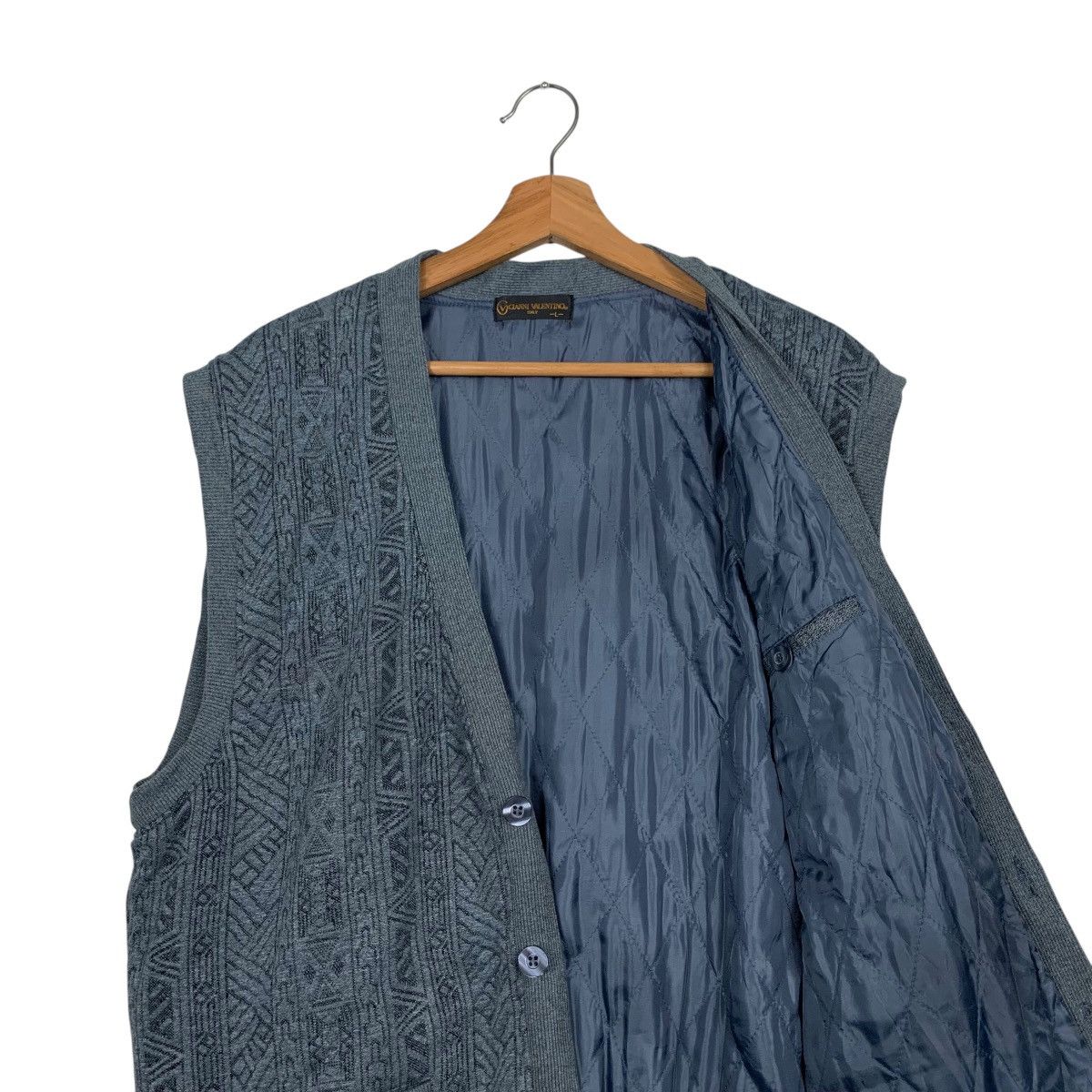 Gianni Valentino Vintage GIANNI VALENTINO Art Print Sweater Vest #1729-C77 Size US L / EU 52-54 / 3 - 8 Thumbnail