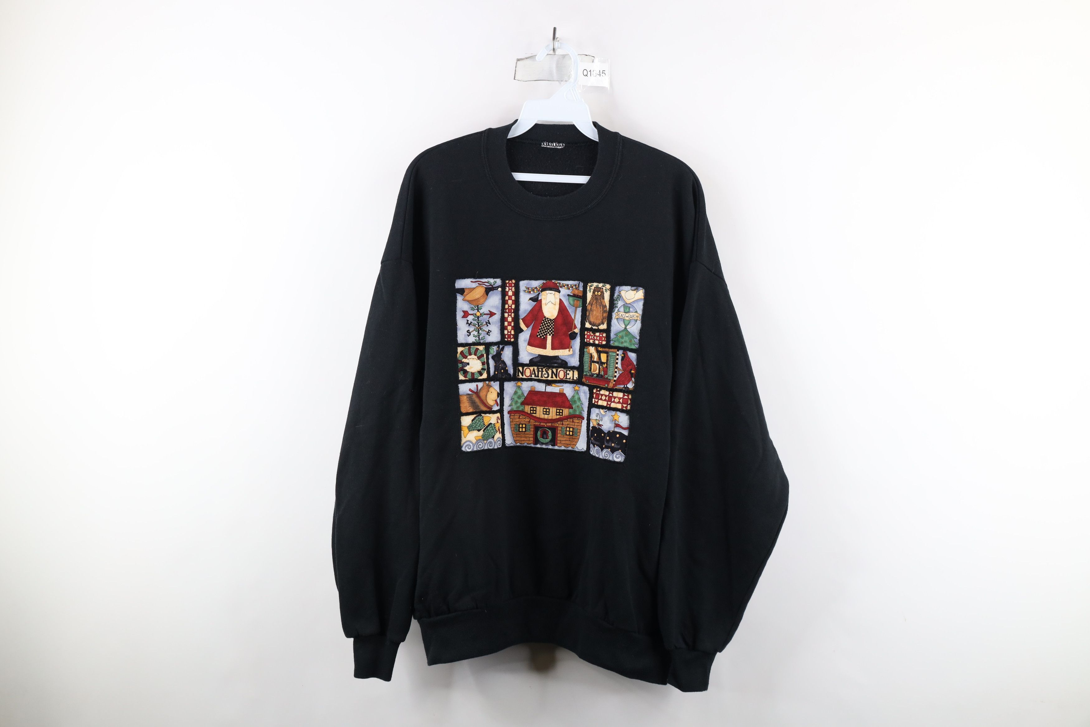 Vintage Vintage 90s Christmas Noahs Ark Crewneck Sweatshirt Size XXL / US 16-18 / IT 52-54 - 1 Thumbnail