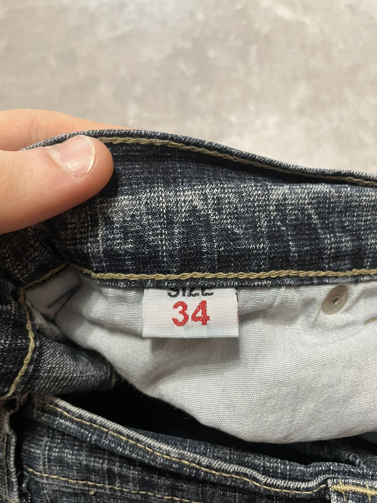Armani Vintage Armani Jeans Metal Logo Distressed Denim Jeans Size US 34 / EU 50 - 17 Thumbnail