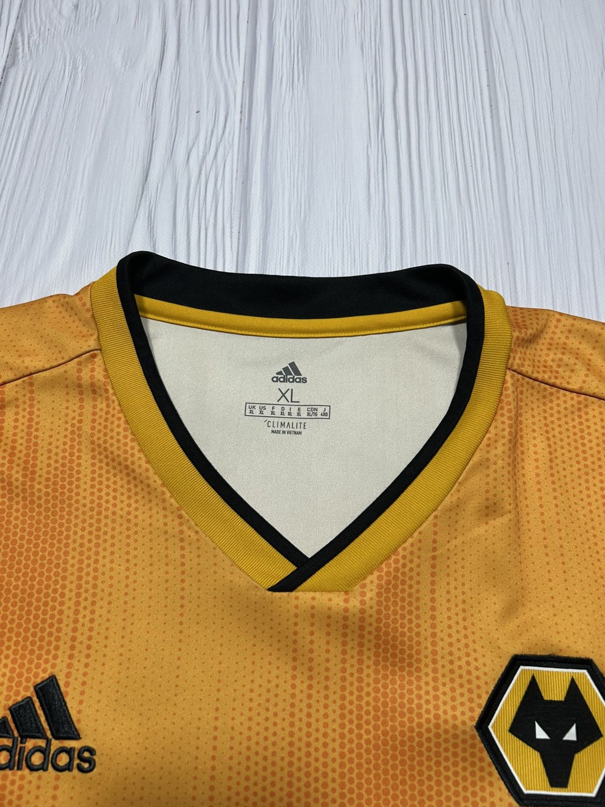 Adidas 2019-20 Wolverhampton Adidas Home Soccer Jersey Size XL Size US XL / EU 56 / 4 - 9 Thumbnail