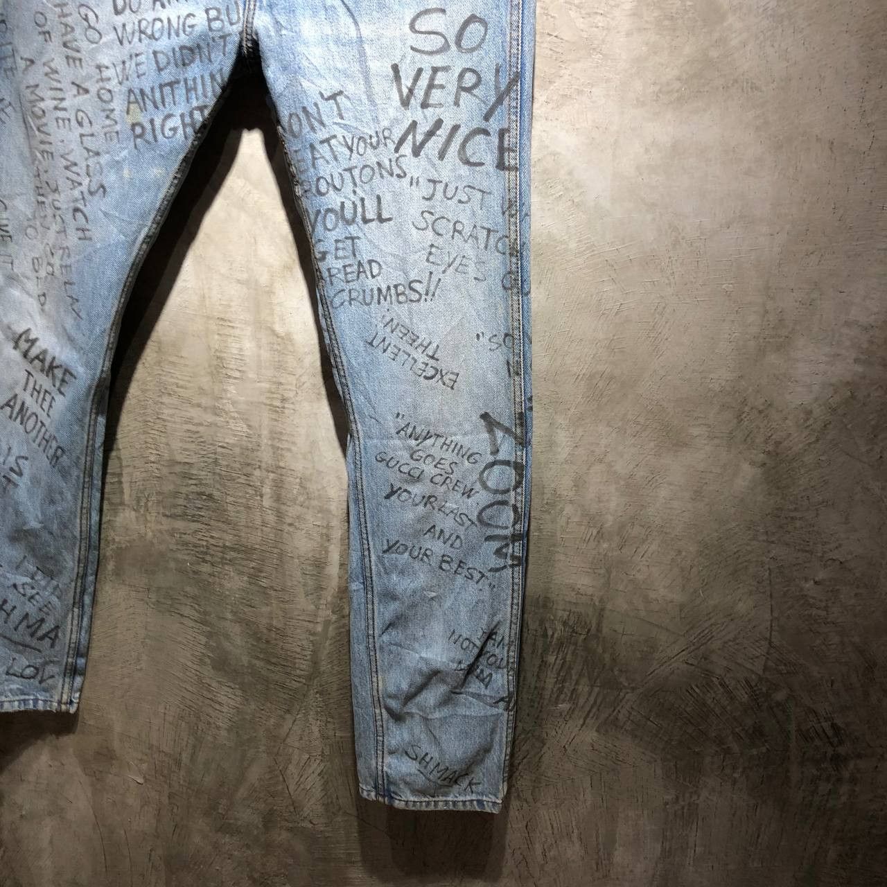 Gucci Gucci FW17 Punk Scribble denim pants Size US 28 / EU 44 - 4 Thumbnail