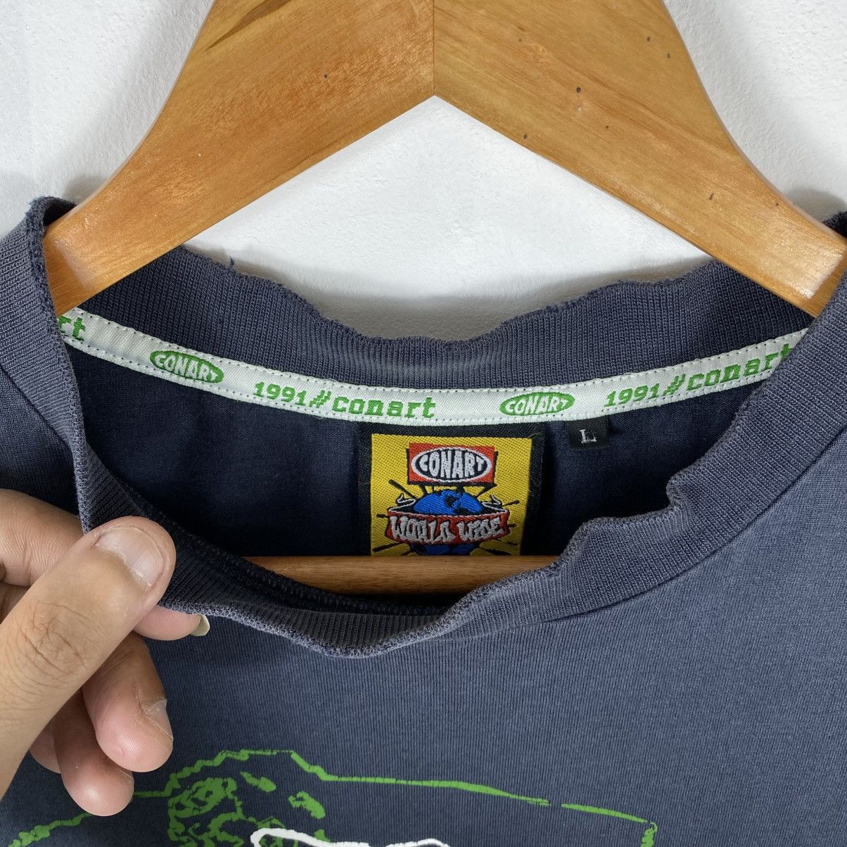 Rap Tees × Vintage Vintage 00's CONART WORLD WIDE Now Looky Here Faded Tee Size US L / EU 52-54 / 3 - 12 Thumbnail