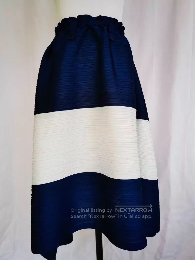 Issey Miyake Issey Miyake size:3 Horizontal Stripe Skirt Size 22" - 1 Thumbnail